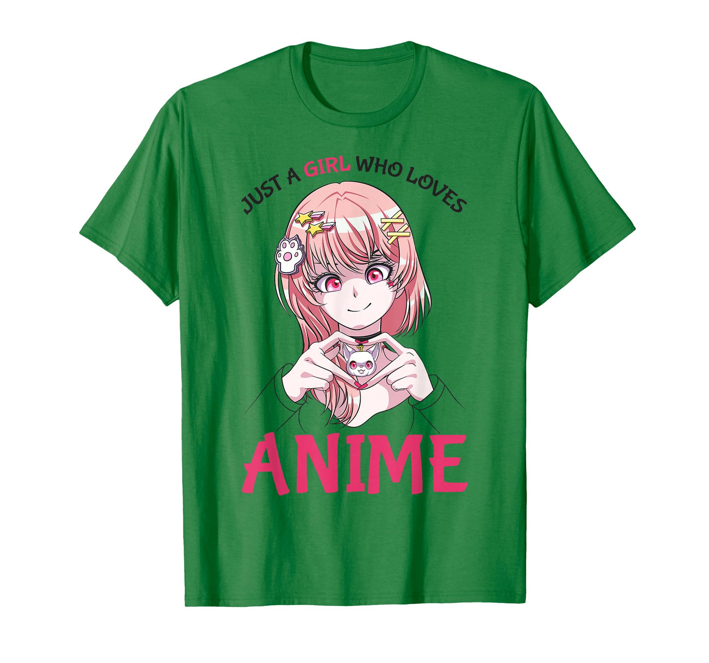 Just A Girl Who Loves Anime Merch Stuff Teenage Girls T-Shirt