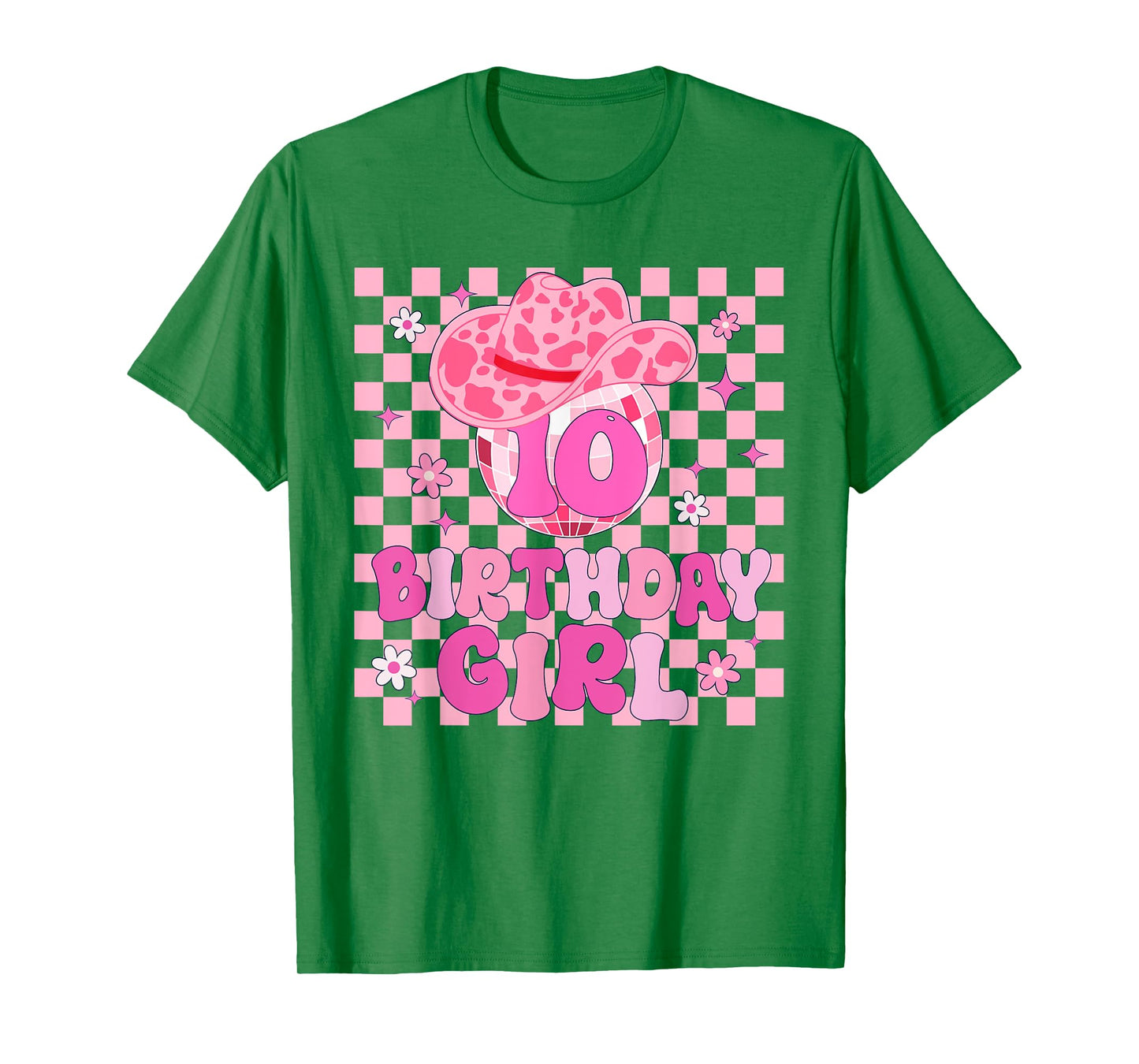 Western Disco Theme 10th Birthday Cowgirl Rodeo 10 Year Old T-Shirt