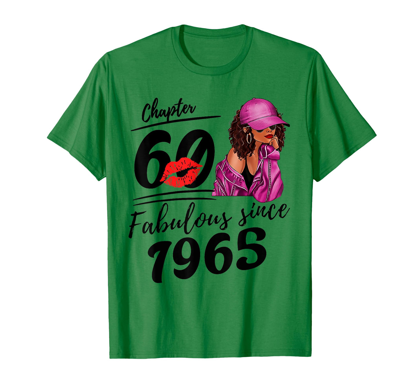 Chapter 60 Fabulous Since 1965 Black Women 60th Birthday T-Shirt