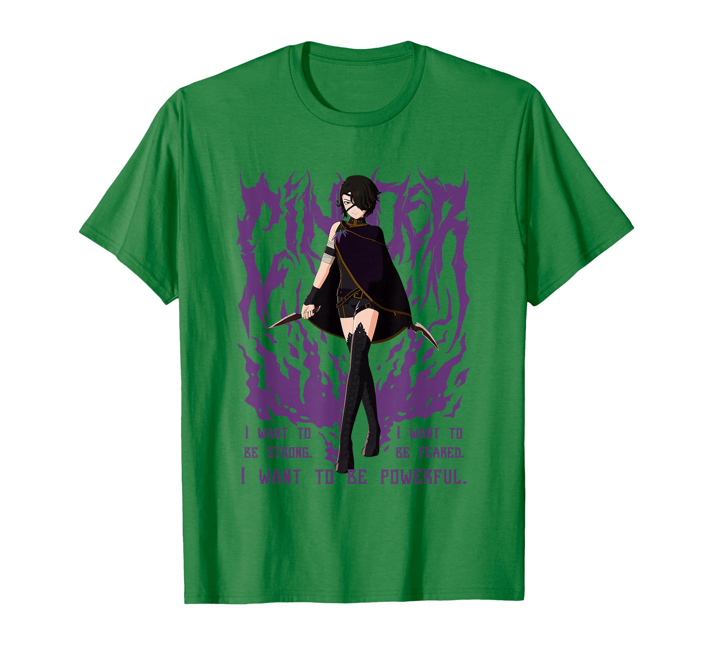 RWBY Cinder Fall Heavy Metal Anime Cartoon T-Shirt