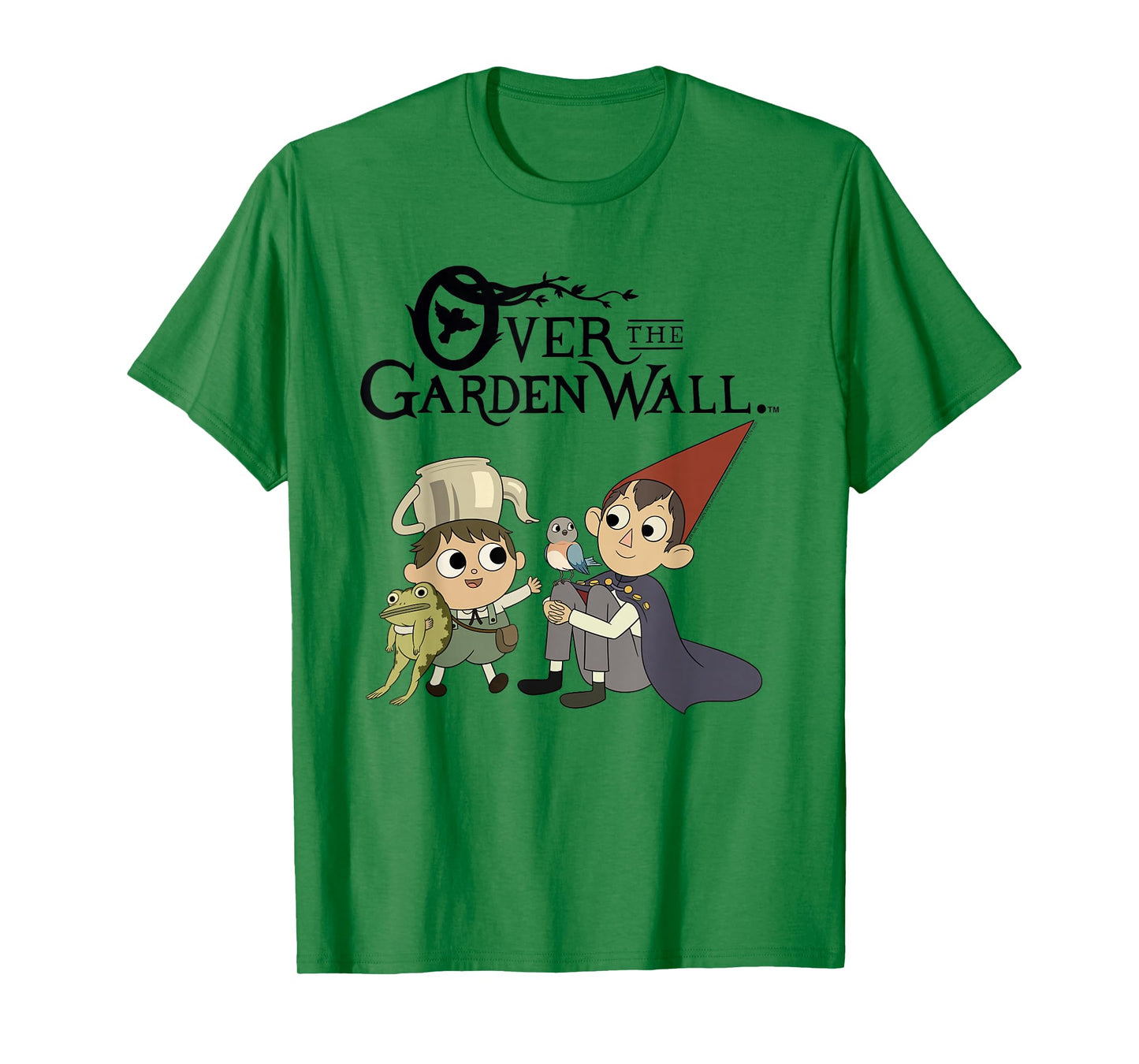 Over The Garden Wall Cast of Characters with Logo Cartoon T-Shirt