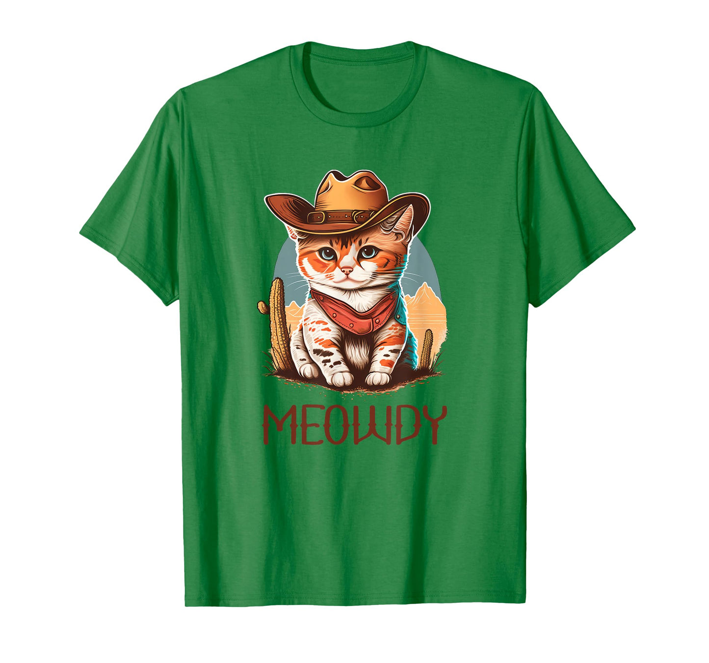 Meowdy Cat Funny Howdy Meme Western Cowboy Kitten T-Shirt