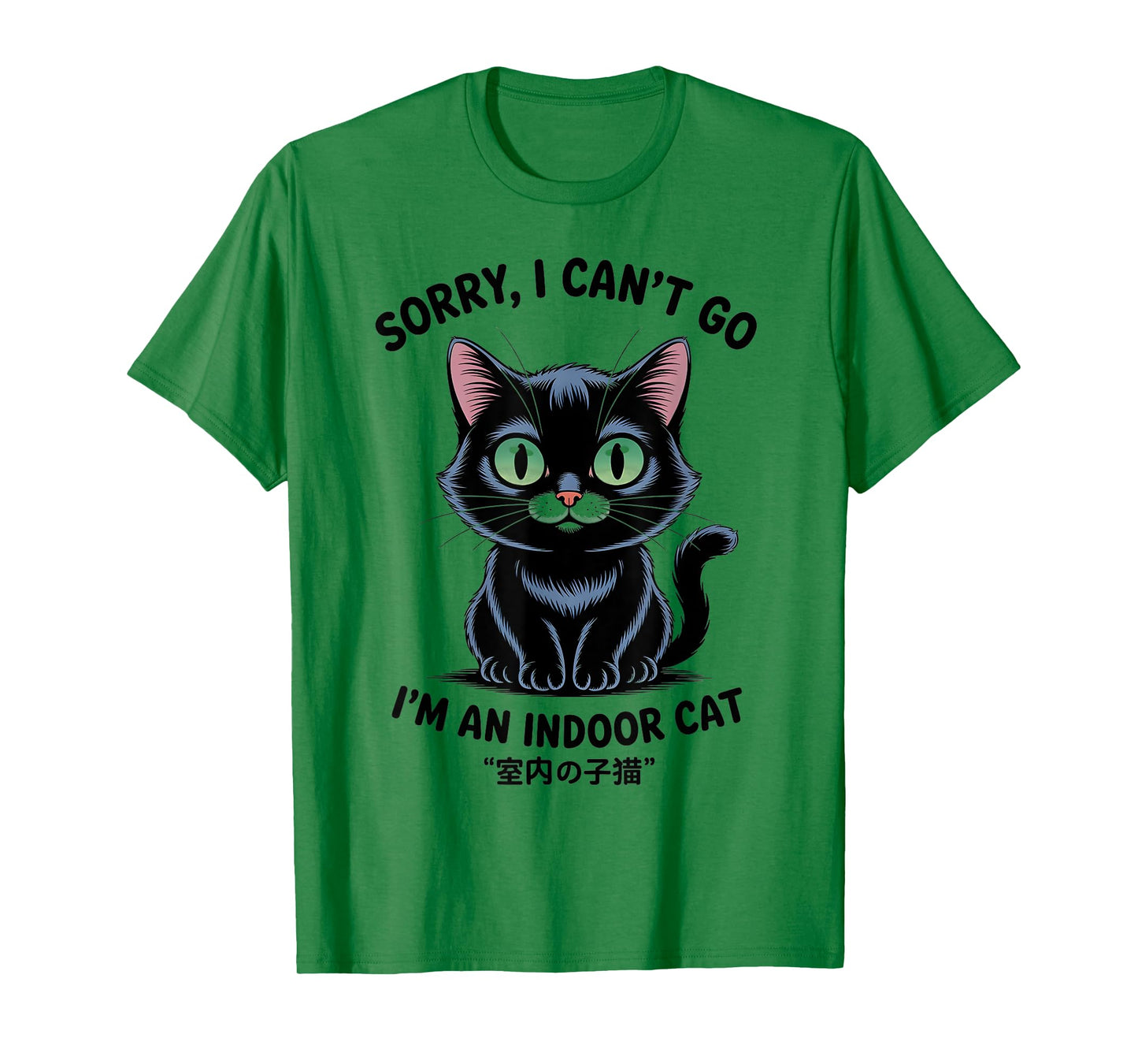 Sorry I Can’t Go I’m an Indoor Cat Funny Indoor cat T-Shirt