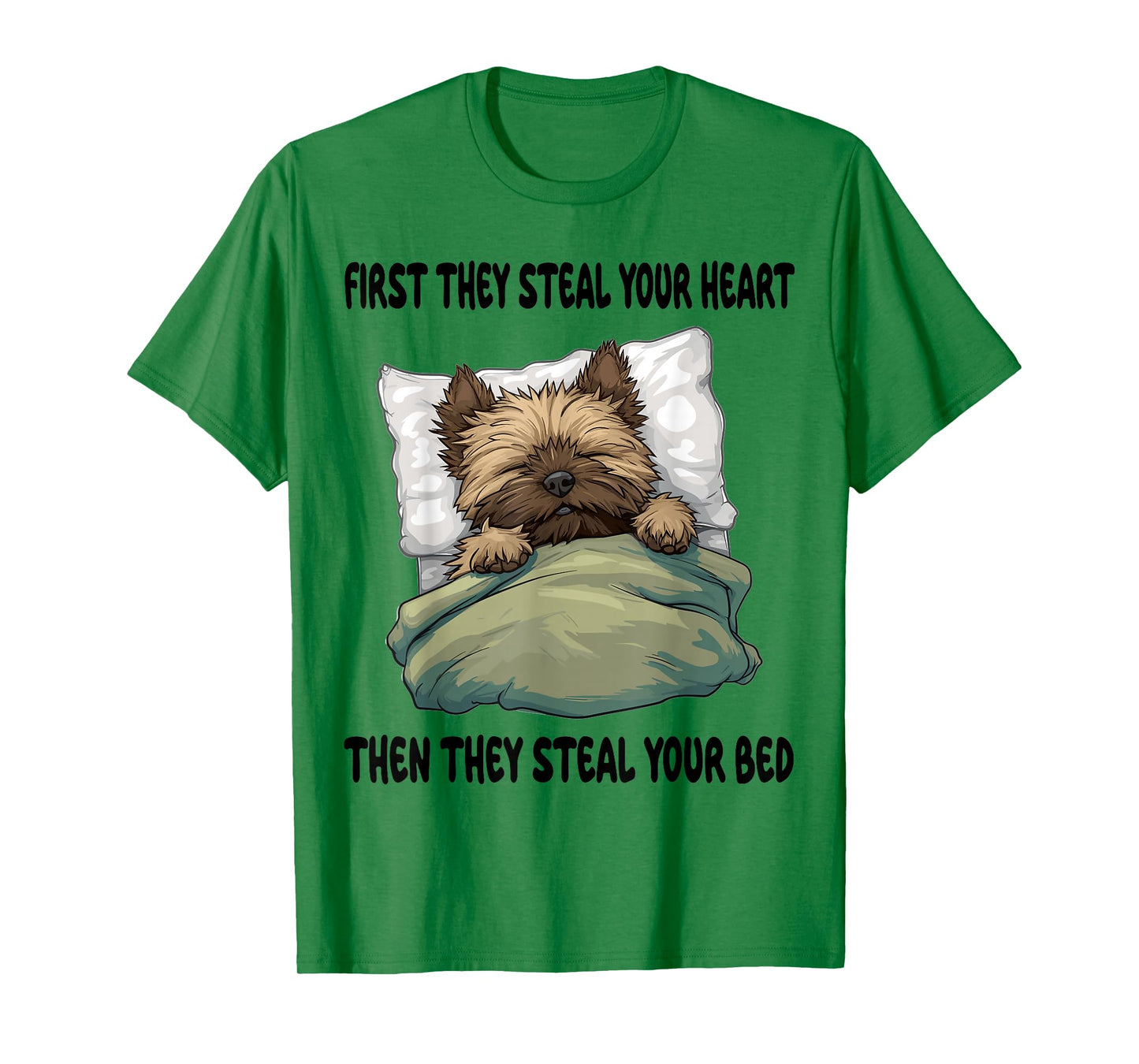 Cairn Terrier Sleeping Pajamas Nightgown T-Shirt