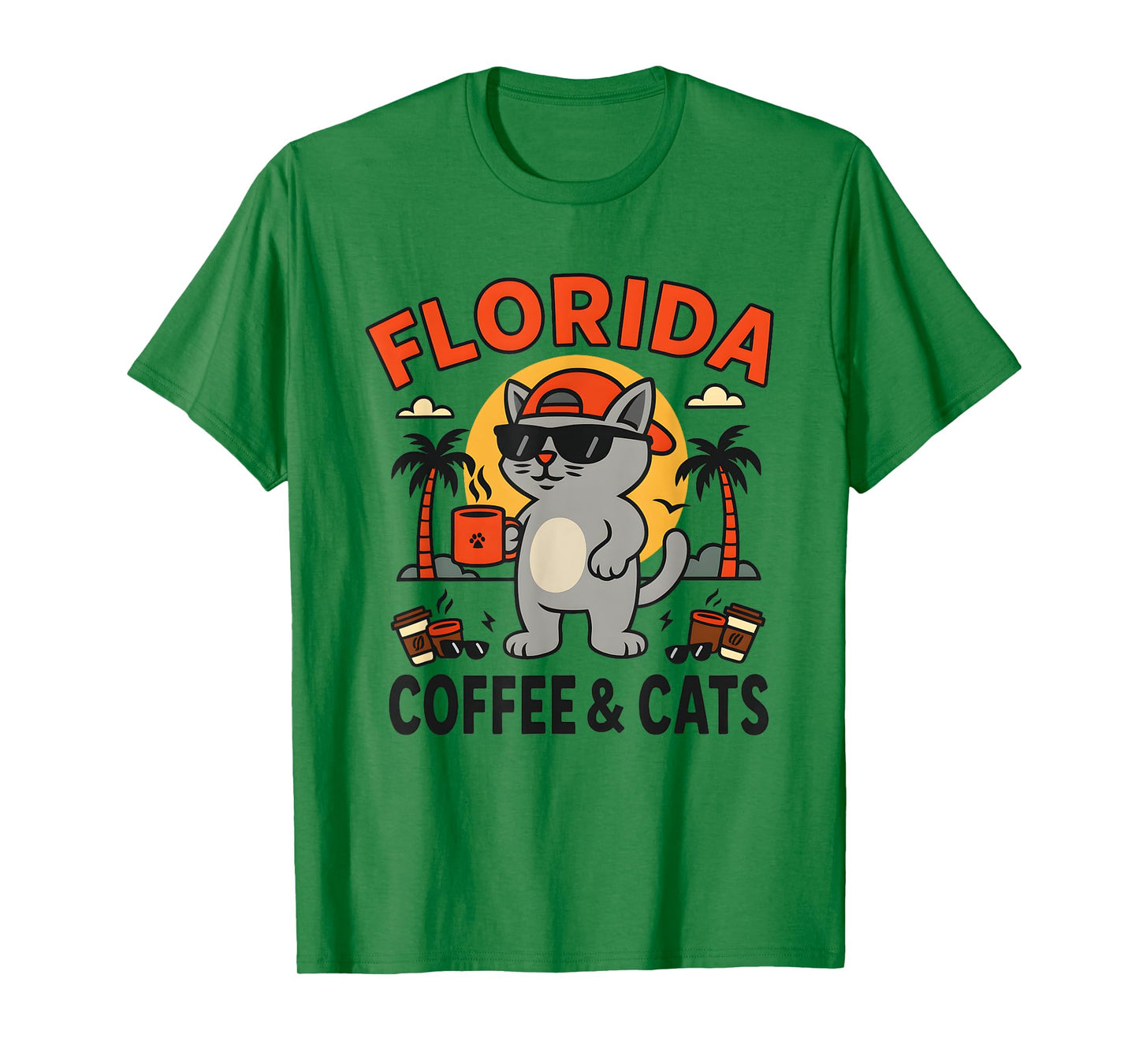 Florida Coffee and Cats T-Shirt