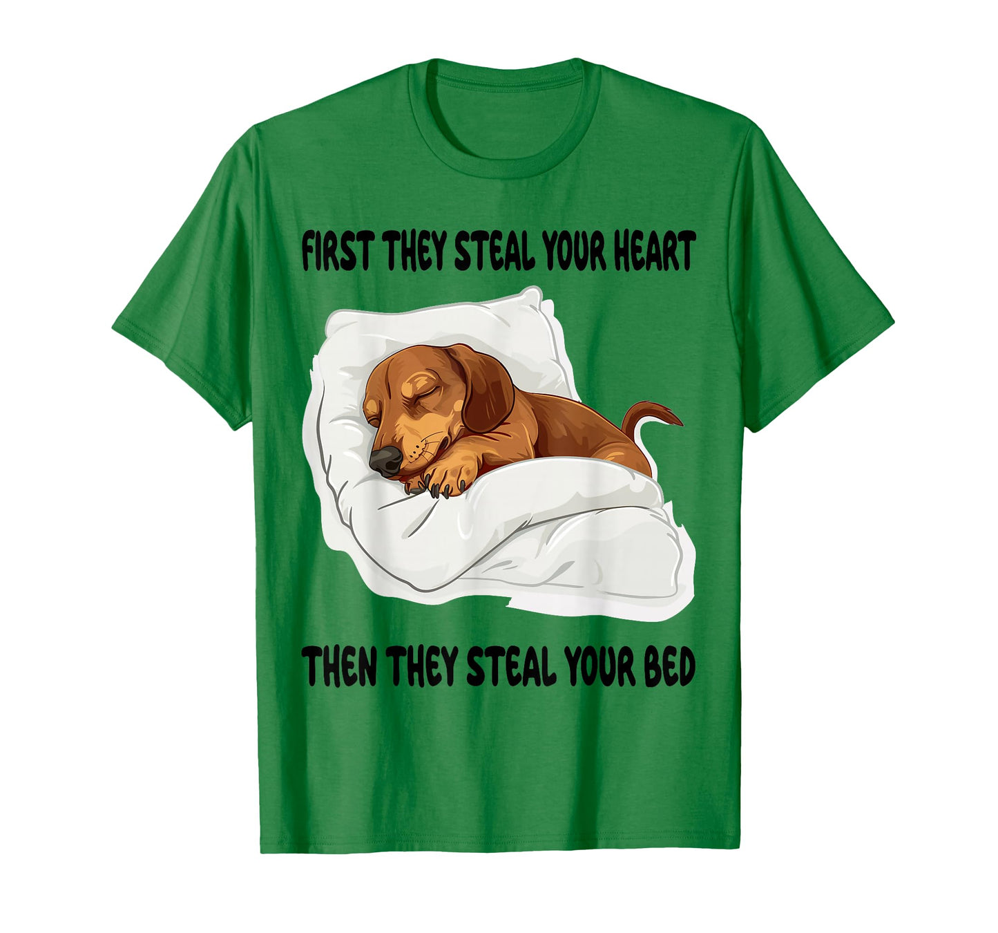 Dachshund Wiener Doxie Sleeping Pajamas Nightgown T-Shirt