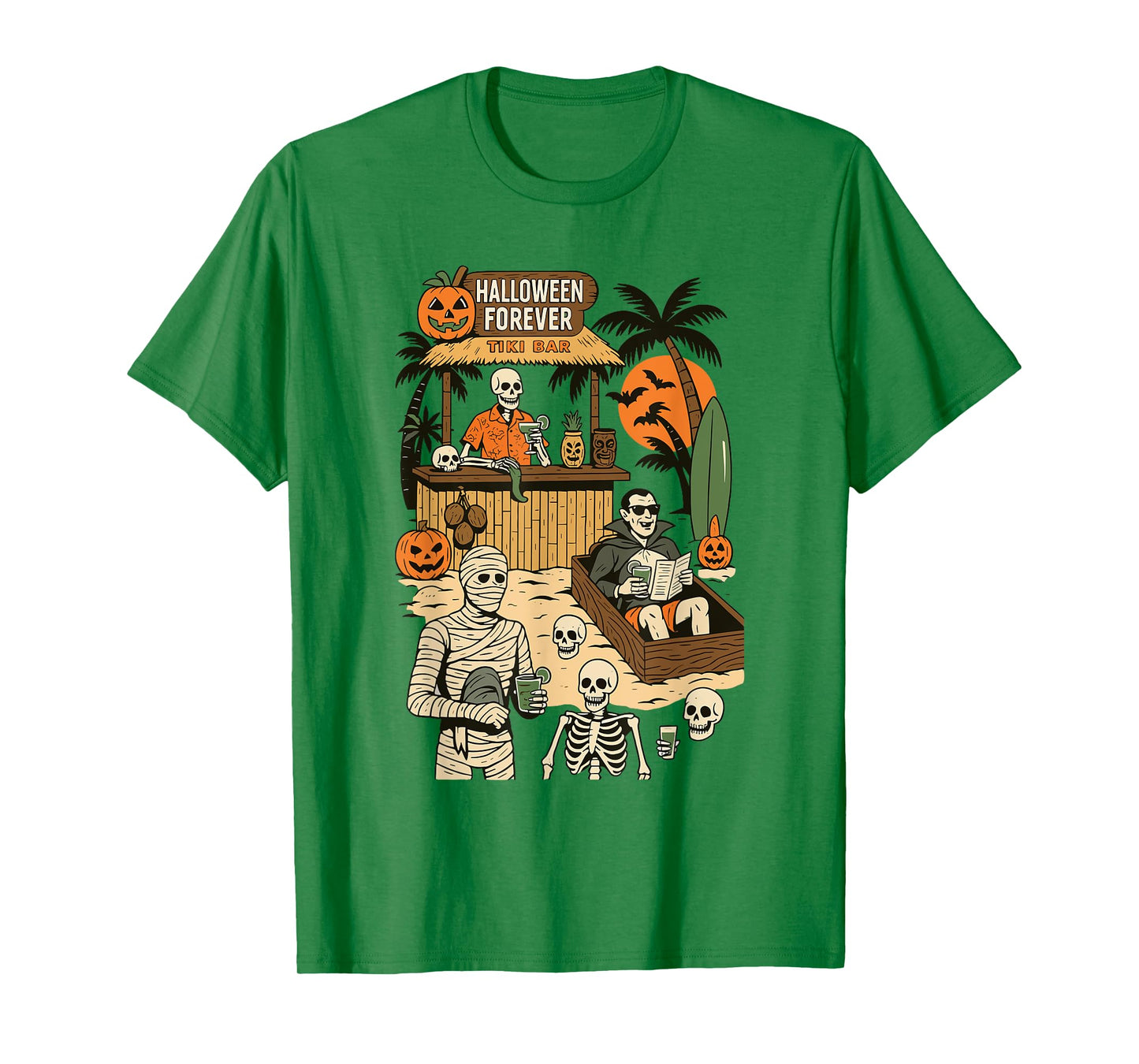 Spooky Summer Halloween Retro Summer Horror Characters Women T-Shirt