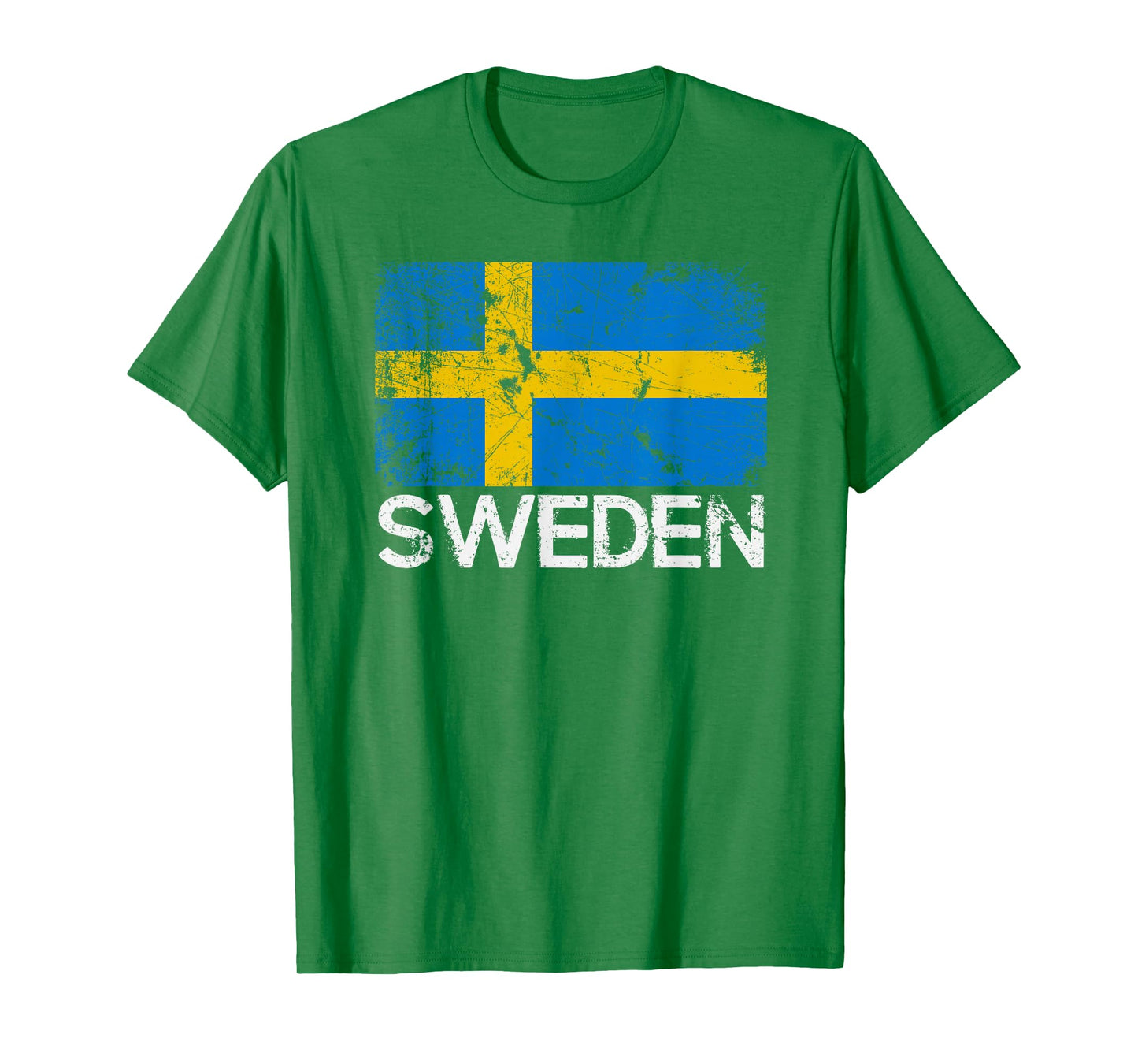 Swedish Flag T-Shirt | Vintage Made In Sweden Gift T-Shirt