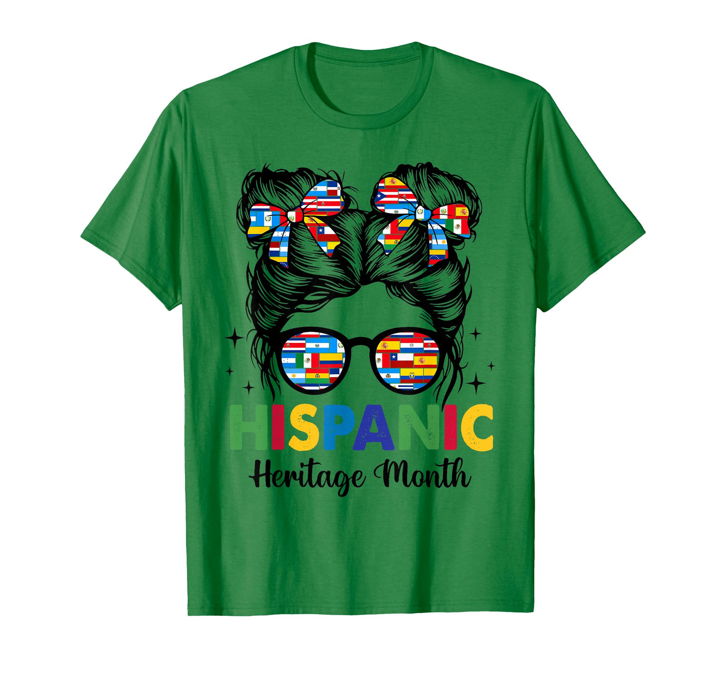 National Hispanic Heritage Month All Countries Girl Women T-Shirt