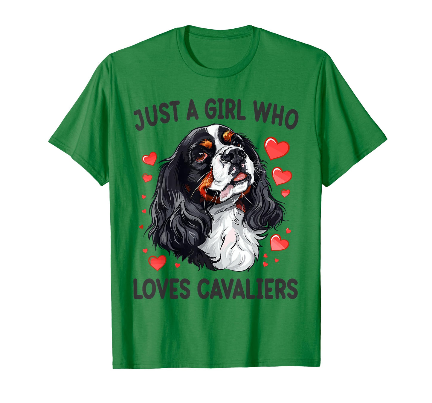 Just a Girl Who Loves Cavaliers King Charles Spaniel Dog T-Shirt