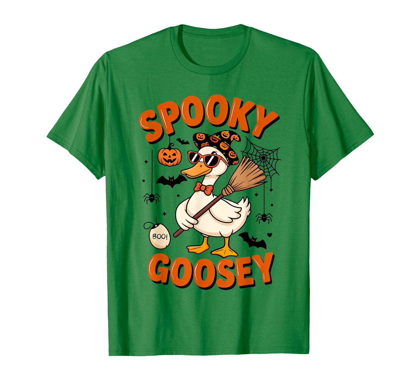 Spooky Goosey Goose Witch Spooky Silly Goose On The Loose T-Shirt