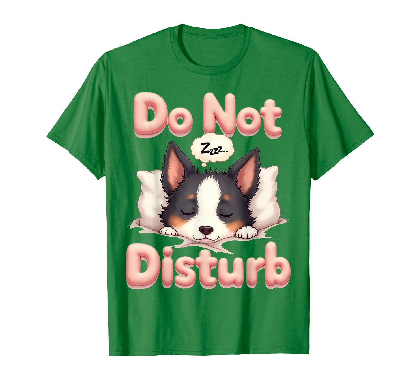 Do Not Disturb Border Collie Dog Funny Pajamas T-Shirt