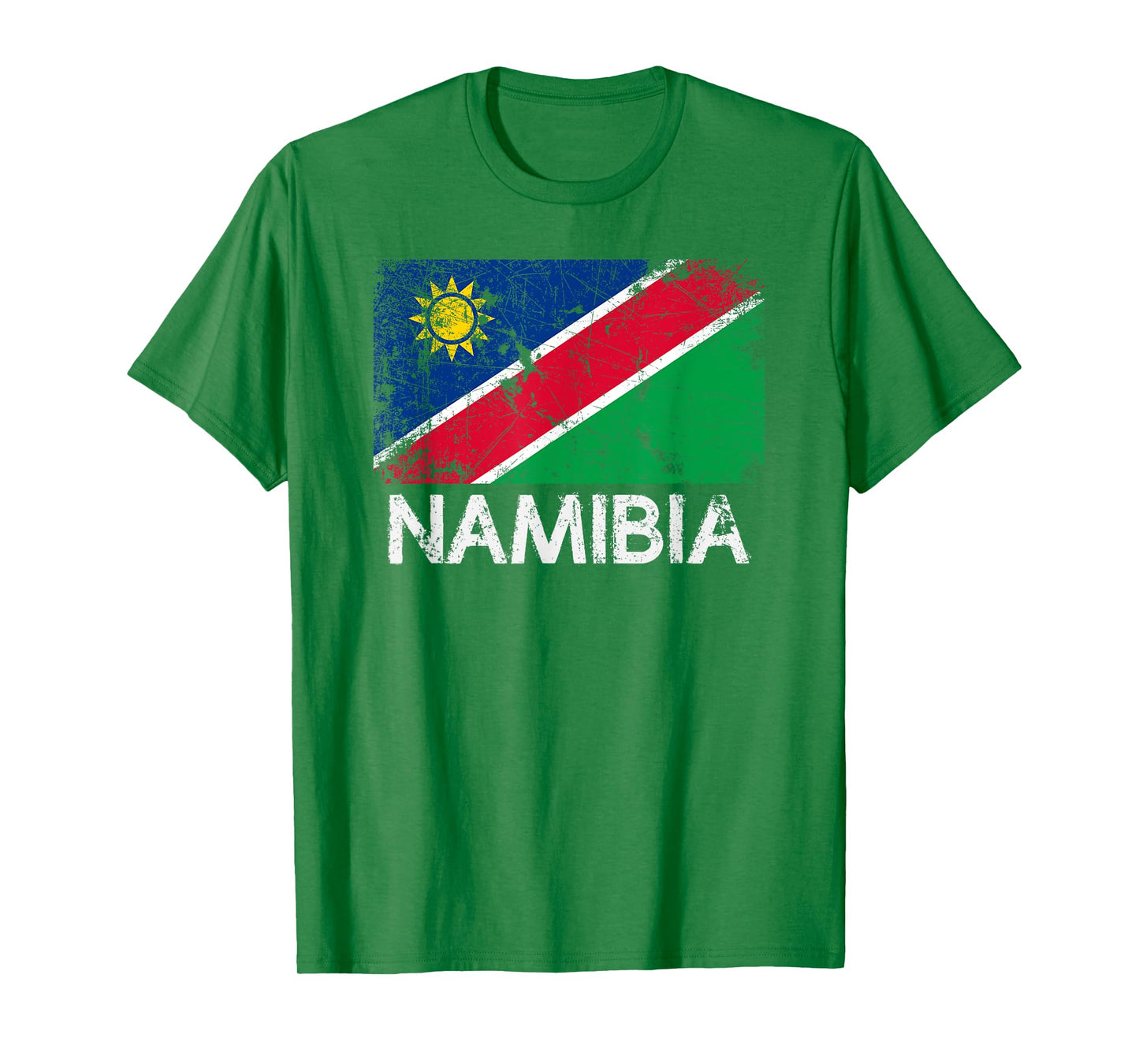 Namibian Flag T-Shirt | Vintage Made In Namibia Gift