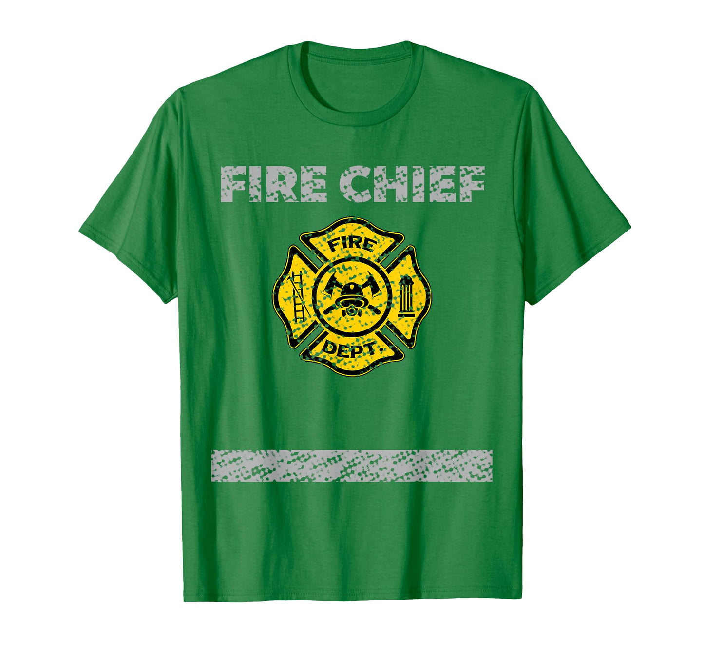 Firefighter Chief Costume Distressed T Shirt Gift