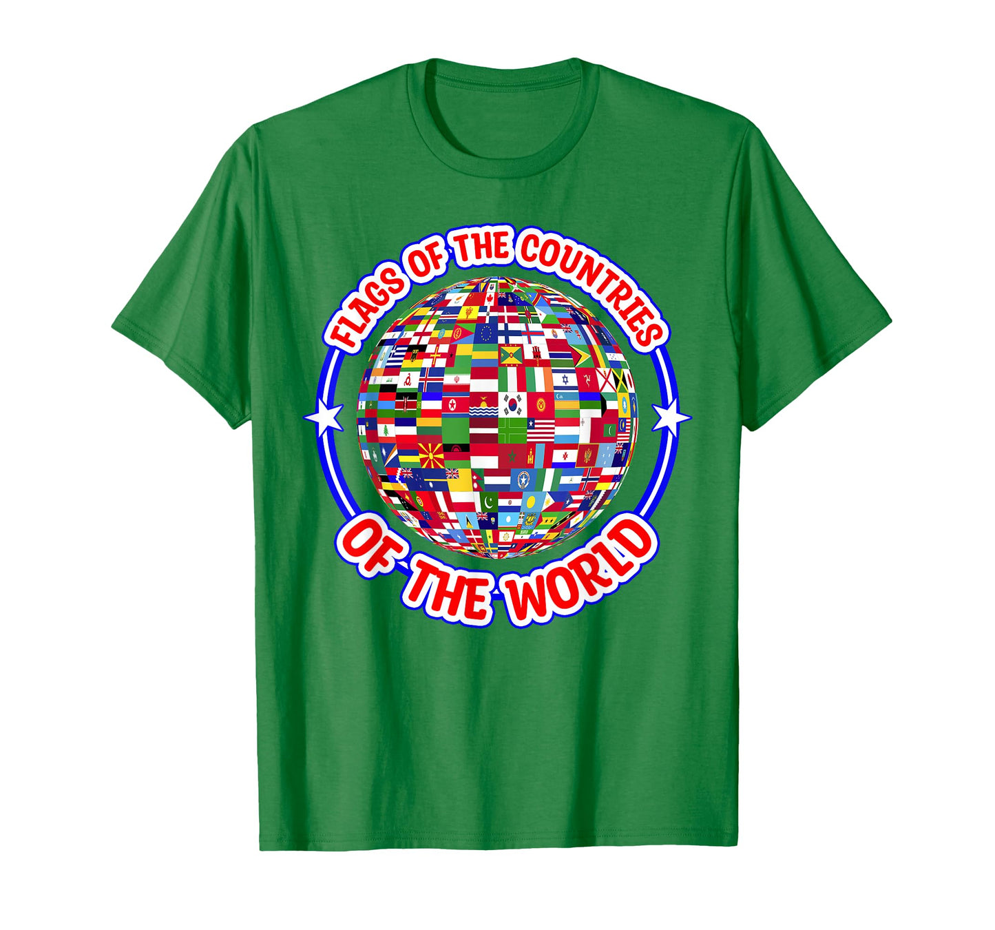 Humanity & Traveler Designs Men's Earth Day Flag T-Shirt, White, Small