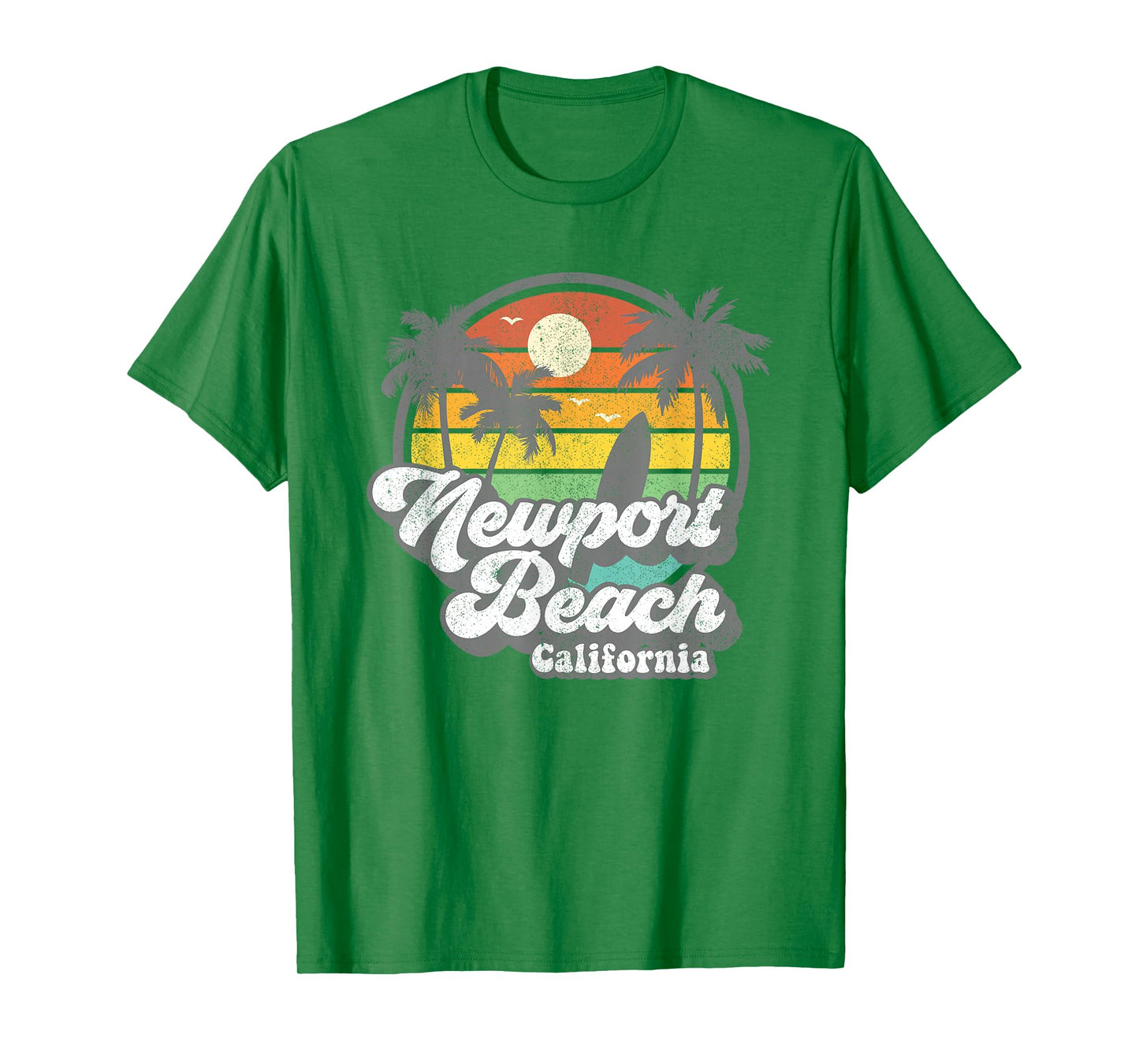 Vintage Newport Beach California CA Surfing Retro Surf Gift T-Shirt