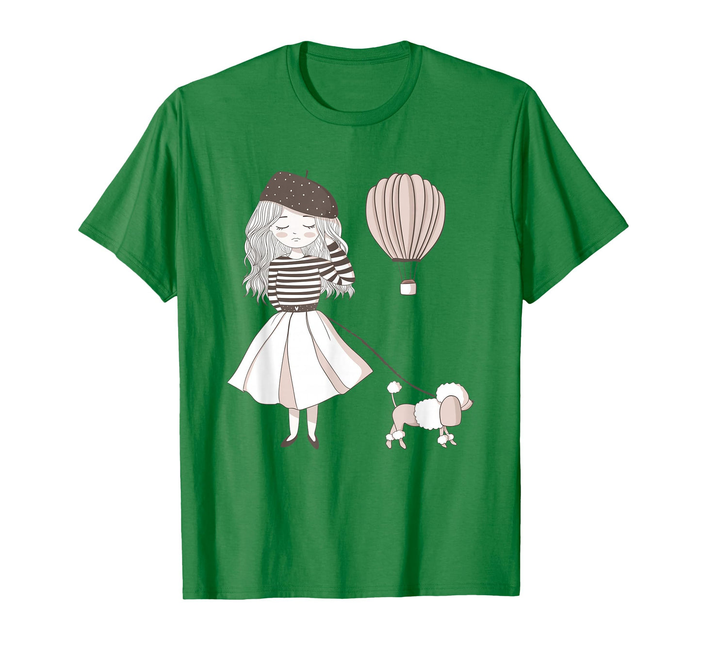 Sassy Southern Charm & Grace | Paris France | Cute French Girl & Poodle Gift T-Shirt