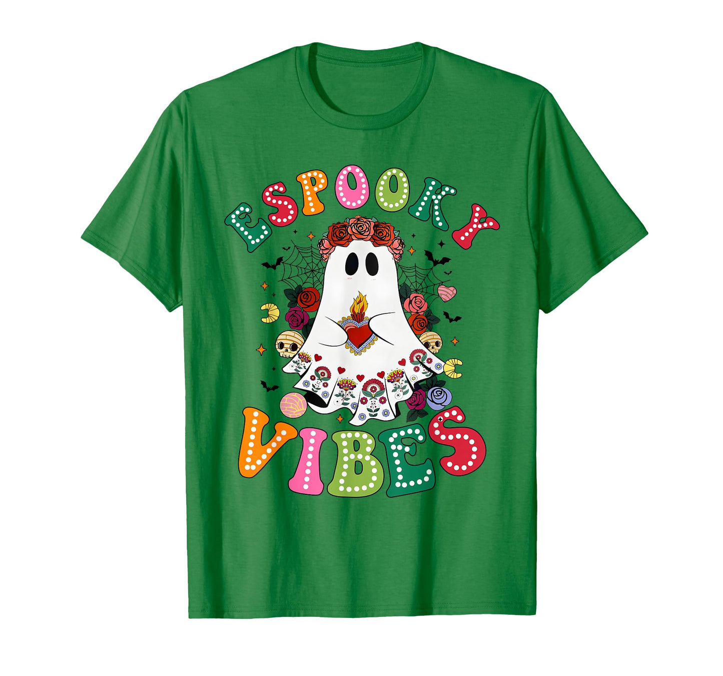 Espooky Vibes Spanish Mexican Teacher Boo Halloween T-Shirt