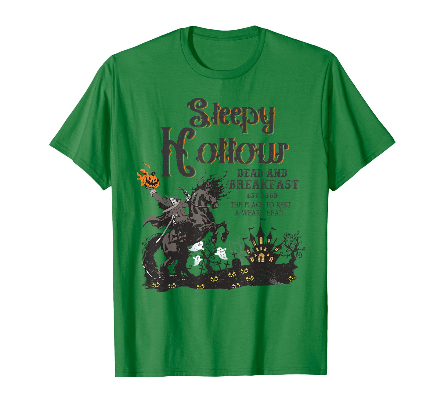 Retro Mind Your Head Sleepy Hollow Headless Spooky Halloween T-Shirt