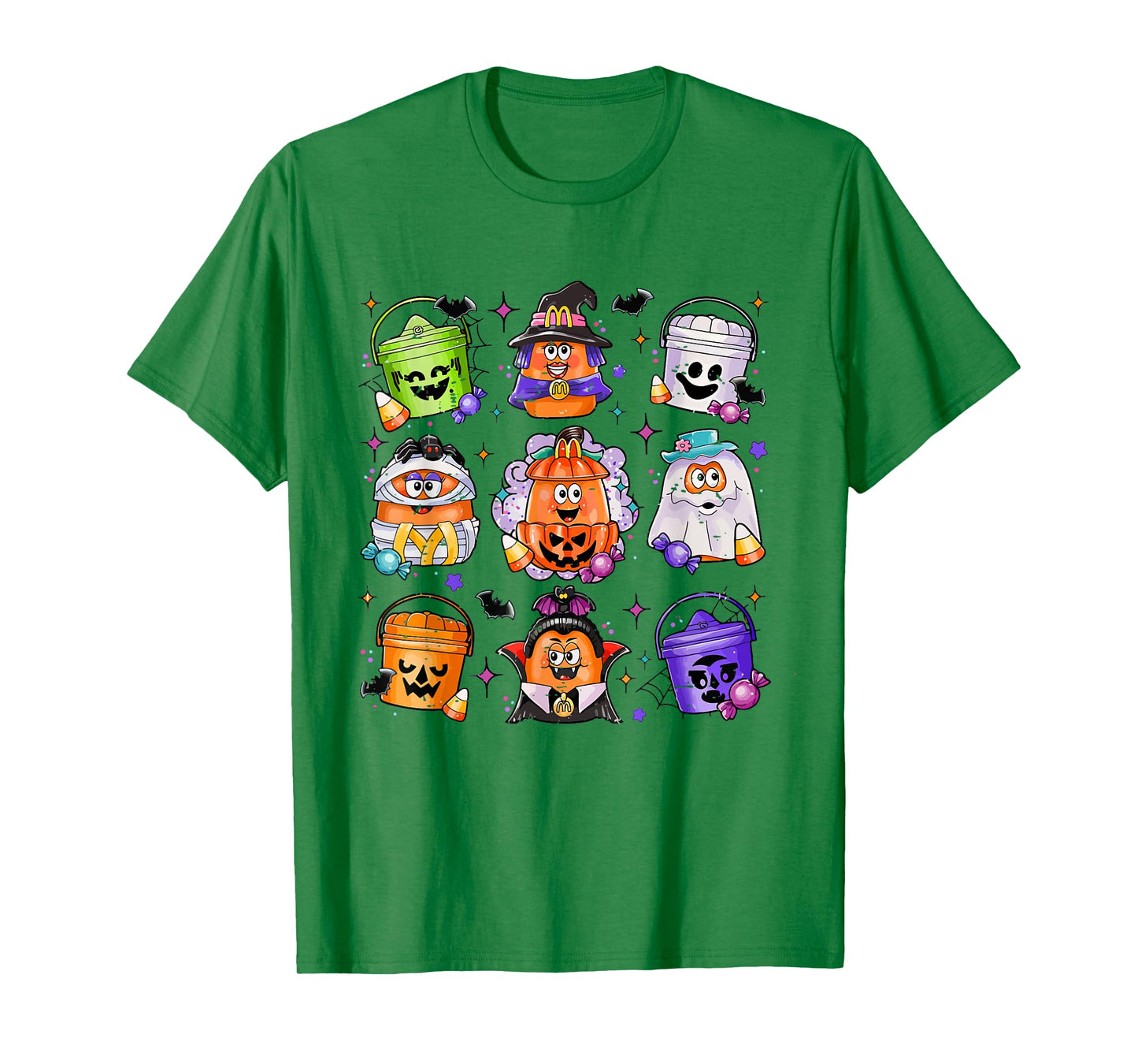 Vintage Funny Halloween Pumpkin Spooky Nuggets Chicken Cute T-Shirt