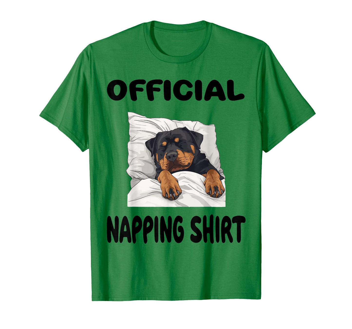 Rottweiler Rottie Dog Pajamas Nightgown Official Napping T-Shirt