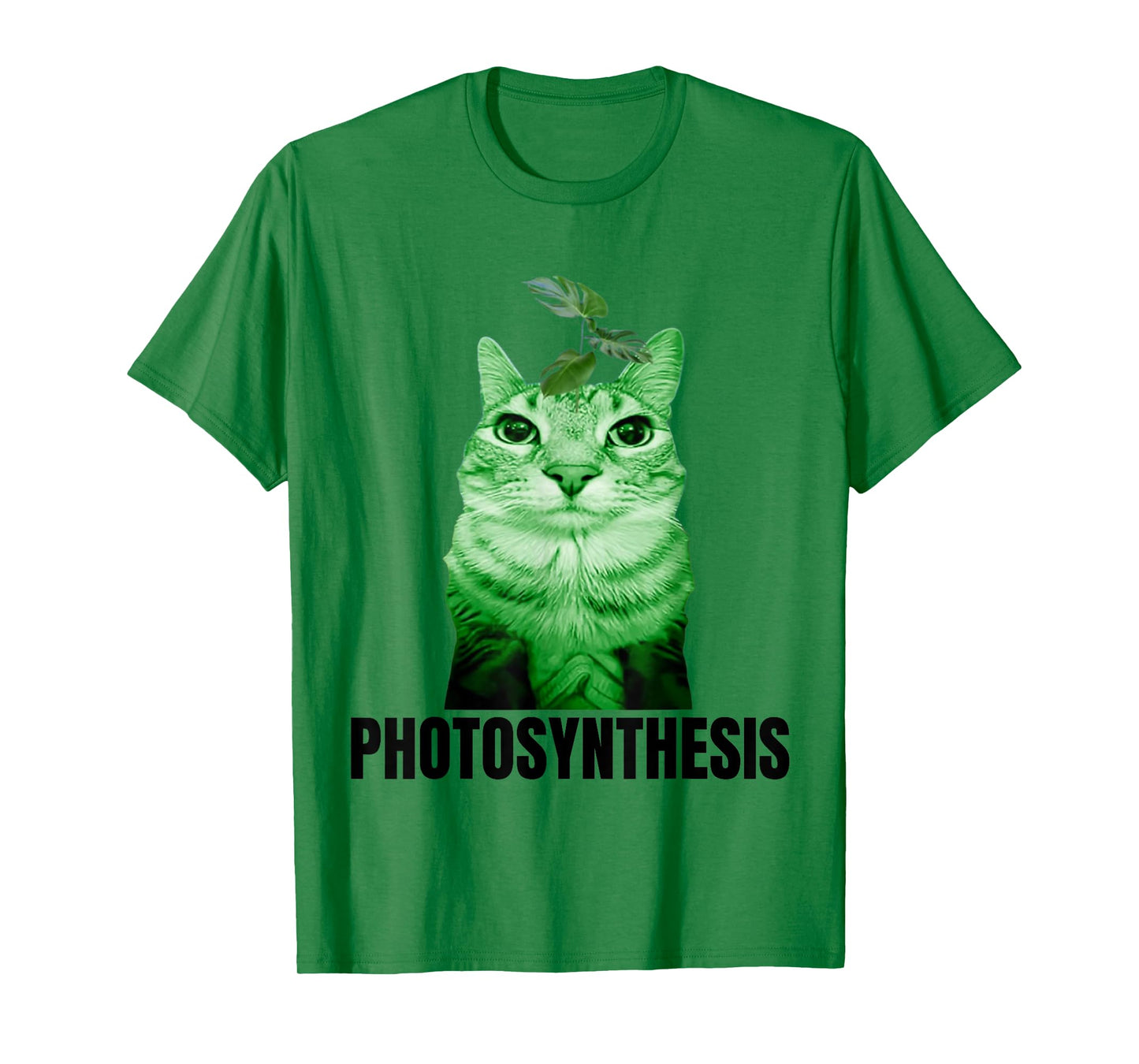 funny photosythesis plant cat meme gen z brainrot humor T-Shirt for Men Women