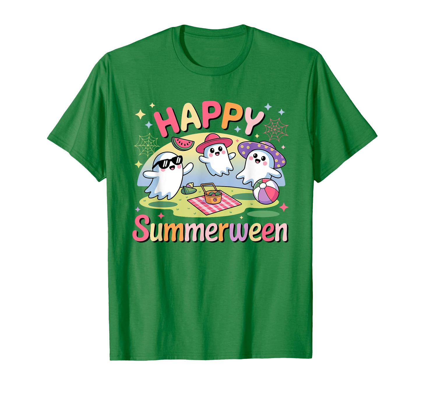 Happy Summerween Summer Halloween Ghost T-Shirt