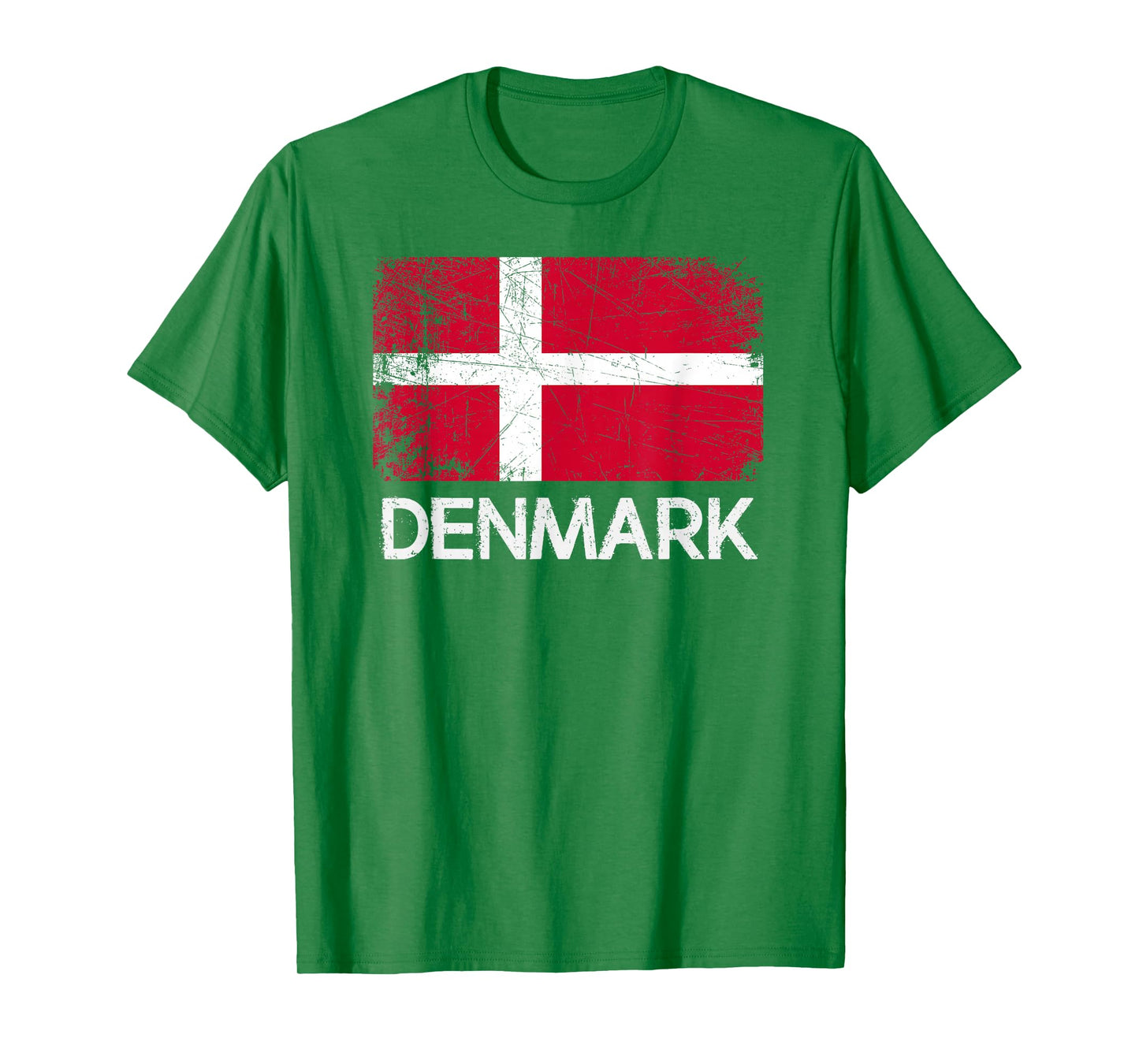 Danish Flag T-Shirt | Vintage Made In Denmark Gift T-Shirt