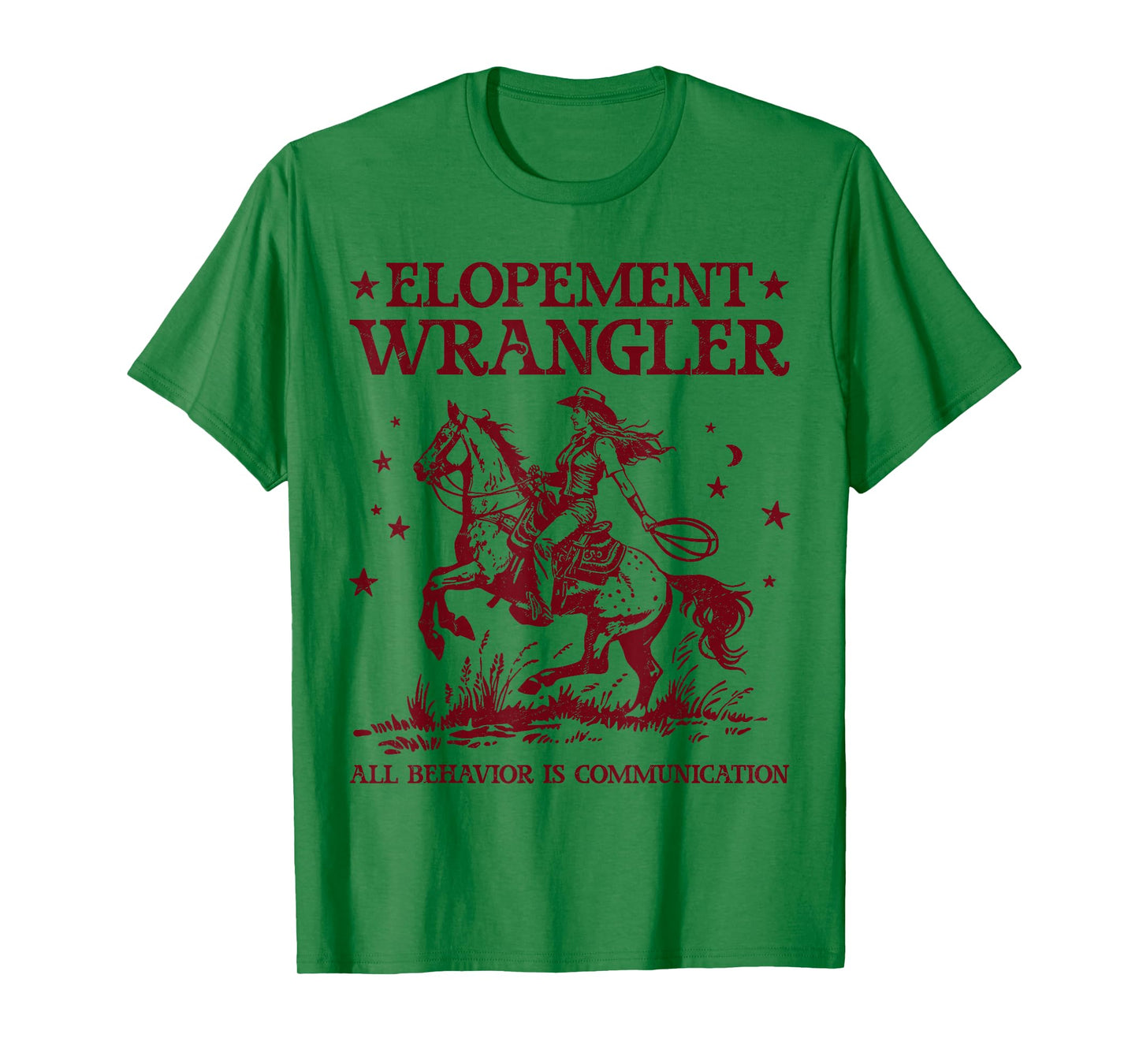 Elopement Wrangler Teacher ABA Behavior Support Cowboy T-Shirt