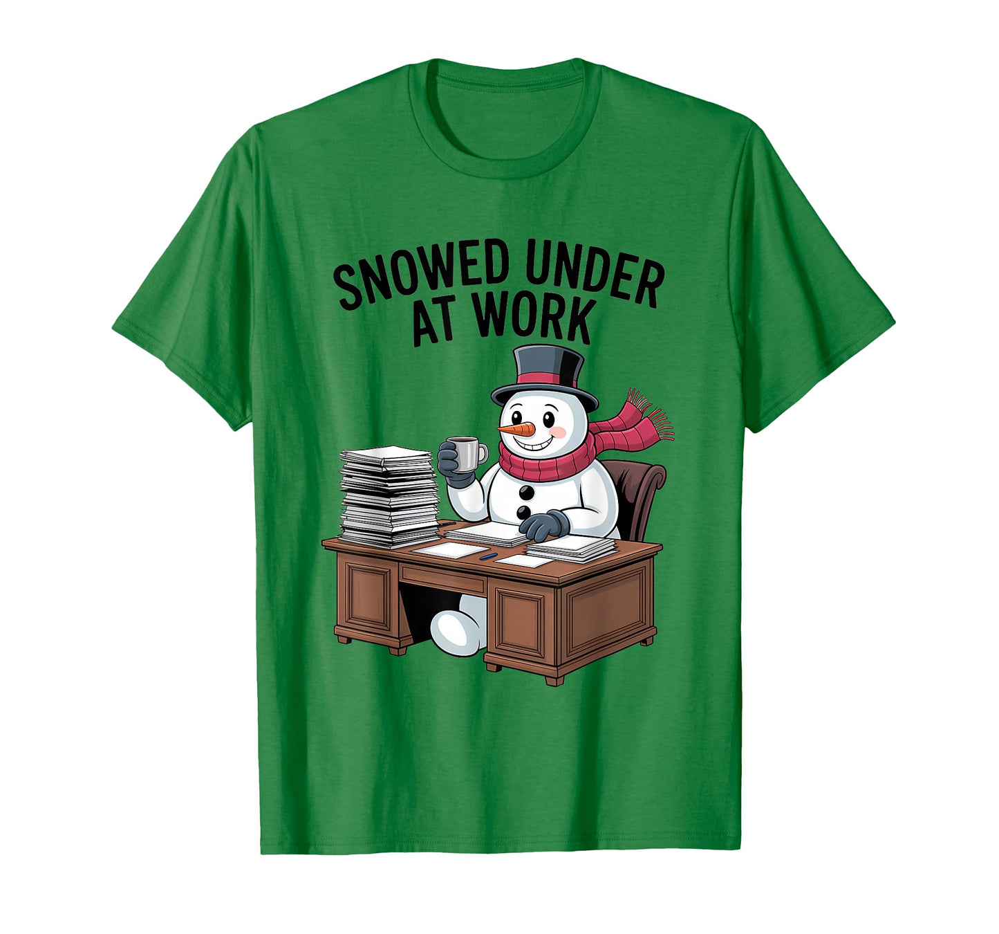 Snowed Under at Work Funny Office Holiday T-Shirt