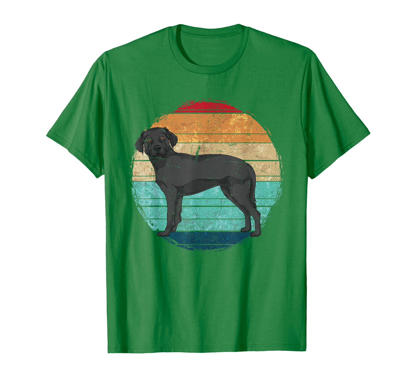 Retro Black Labrador T-Shirt