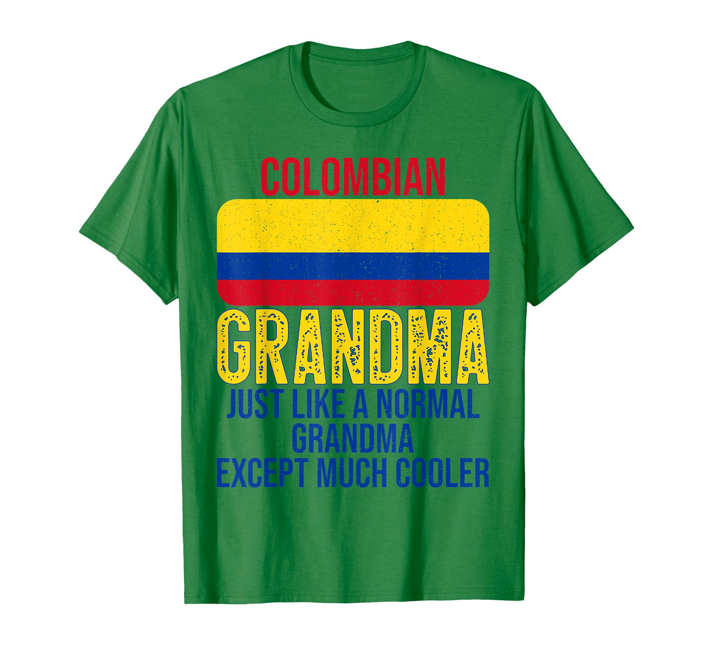 Vintage Colombian Grandma Colombia Flag for Mother's Day T-Shirt