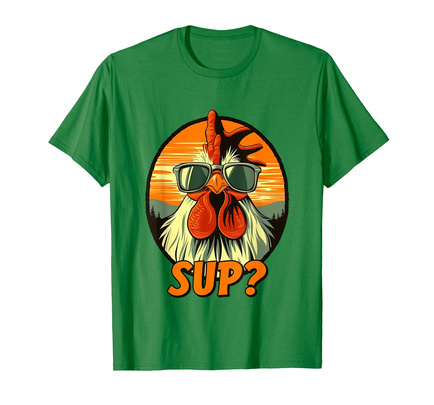 Chicken Sunglasses Farm Animal Funny For Farmer T-Shirt