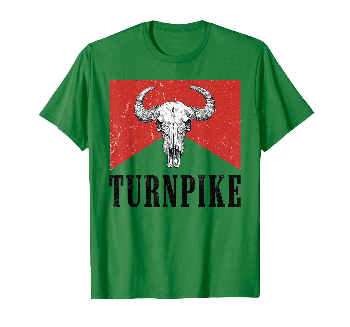 Turnpike Bull Skull Turnpike Western Country Turnpike Cowboy T-Shirt