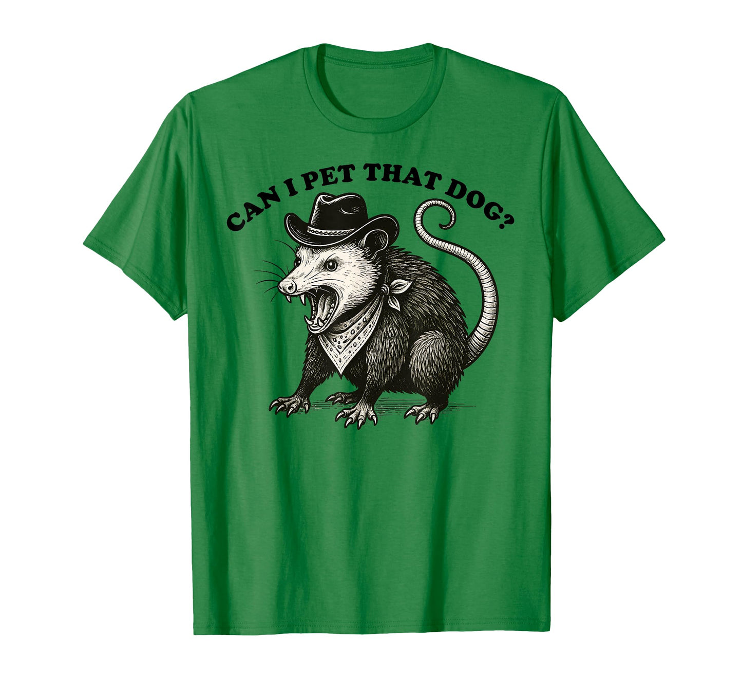 Can I Pet That Dog Meme Animal Lover Funny Opossum Men Women Kids T-Shirt