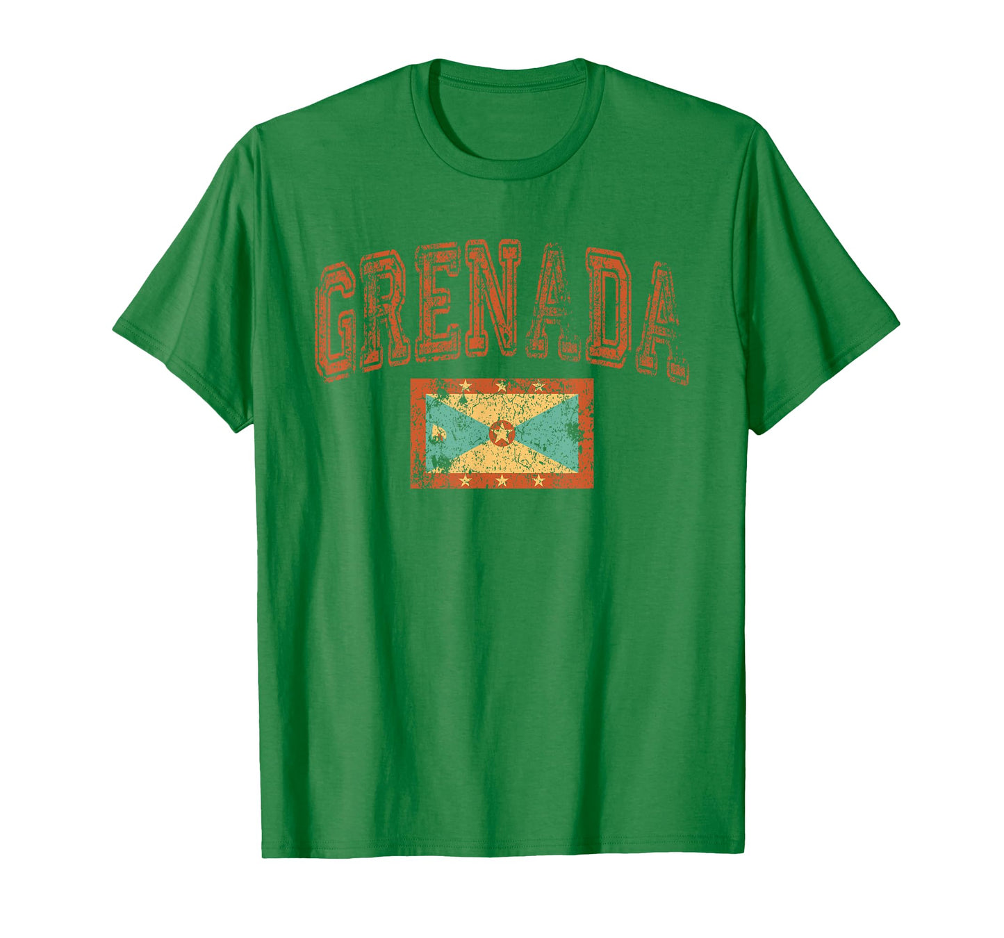 Vintage Retro Faded Grenada Flag Grenadian Pride T-Shirt