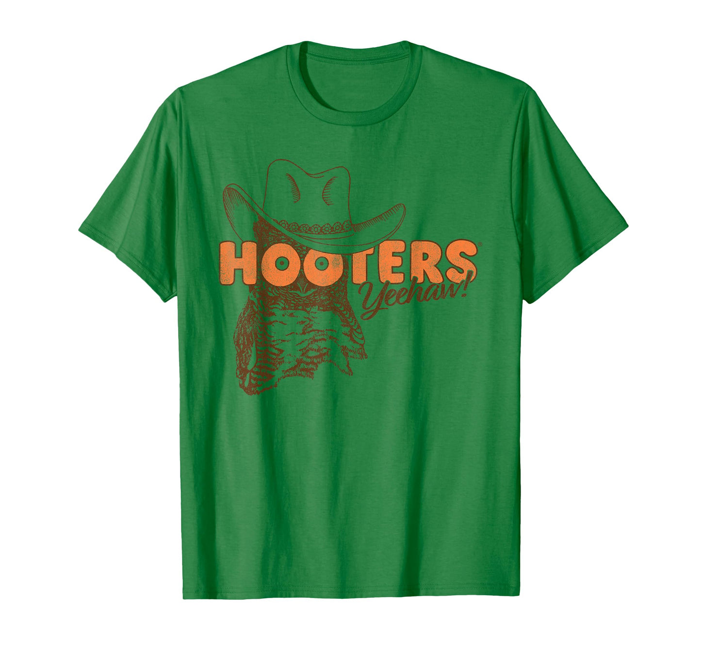 Hooters Hootie The Owl Yeehaw! Country Cowboy Logo Funny T-Shirt