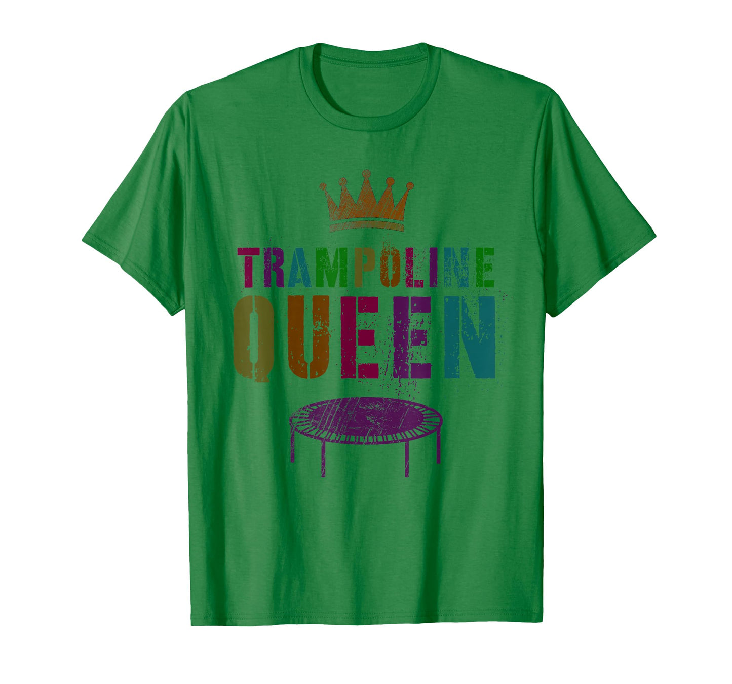 Gymnastics Girls Team TRAMPOLINE QUEEN Gymnast Squad Ladies T-Shirt