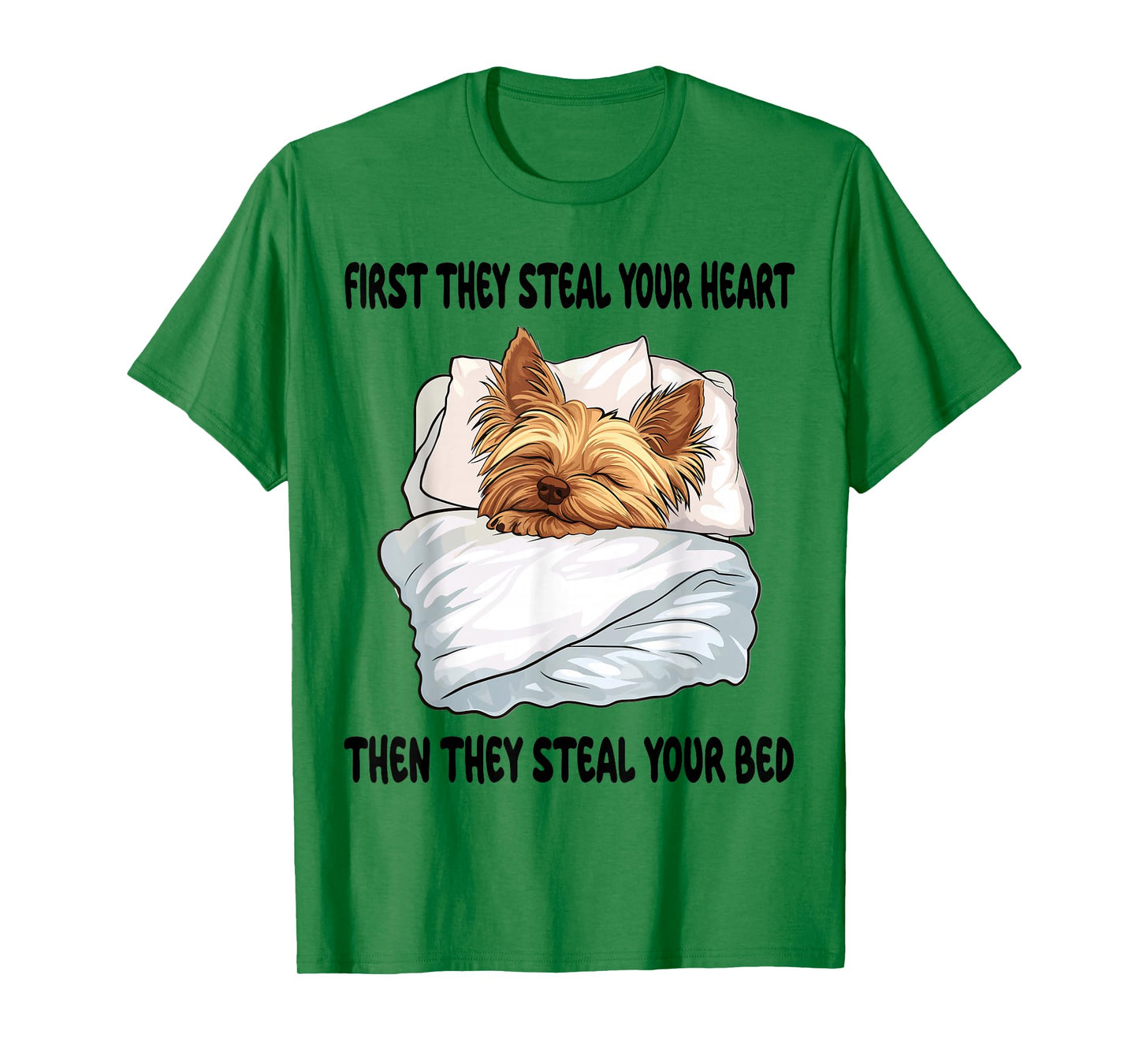 Yorkshire Terrier Yorkie Sleeping Pajamas Nightgown T-Shirt