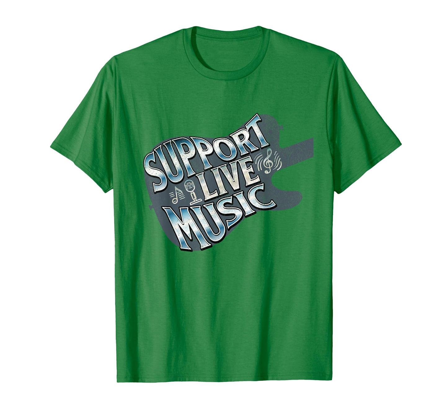 Support Live Music Live Band Concert Lover Live Music T-Shirt
