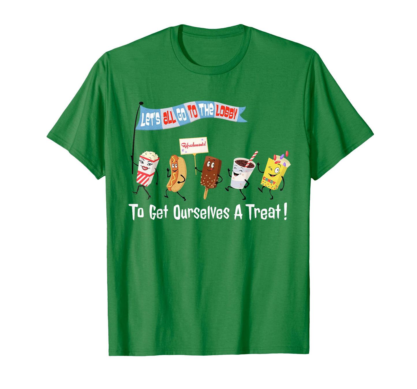 Let’s All Go to The Lobby Treat Retro Style tee Movie Funny T-Shirt