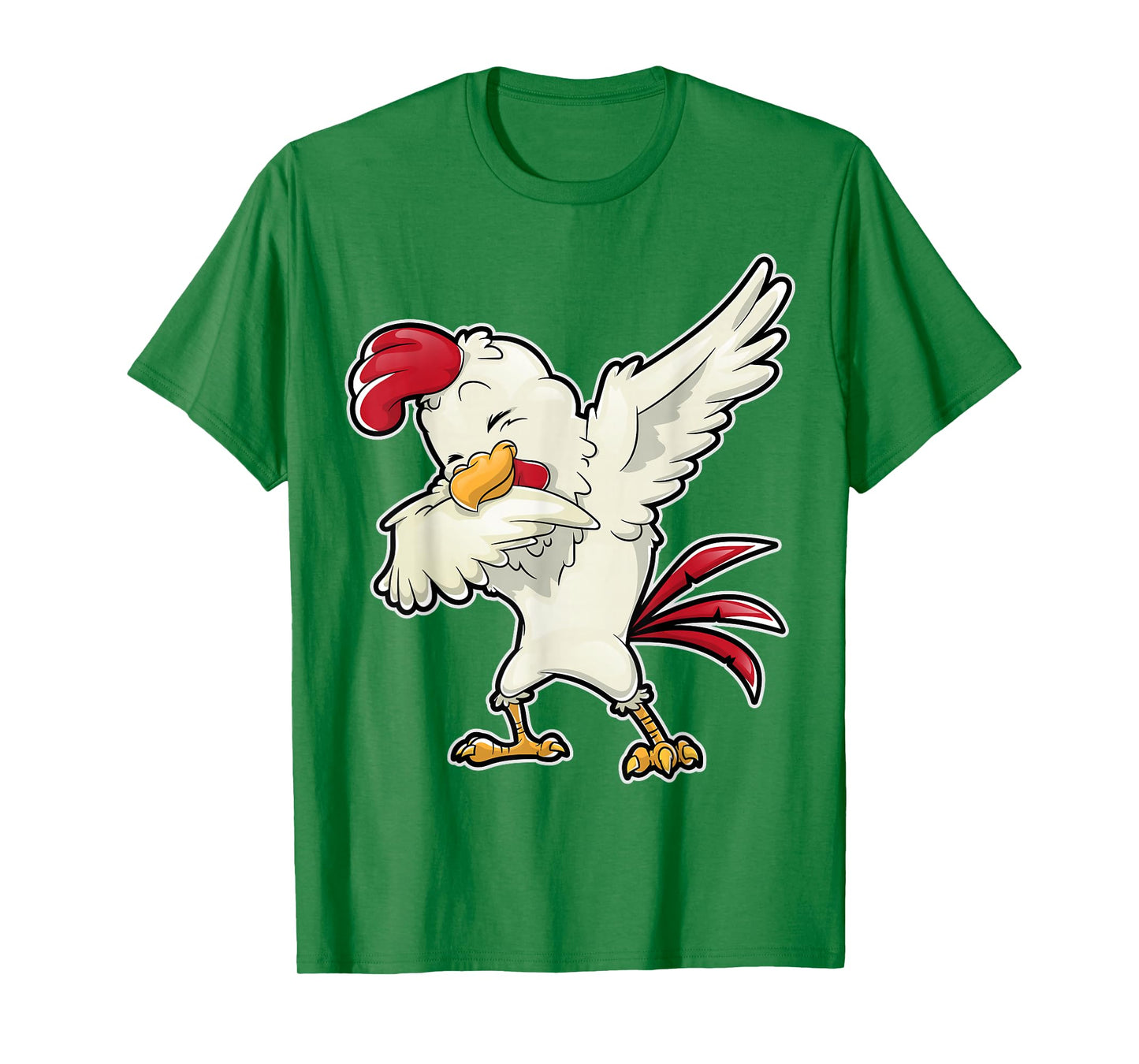 Dabbing Chicken Funny Farmer Farm Boys Girls Men Dab Dance T-Shirt