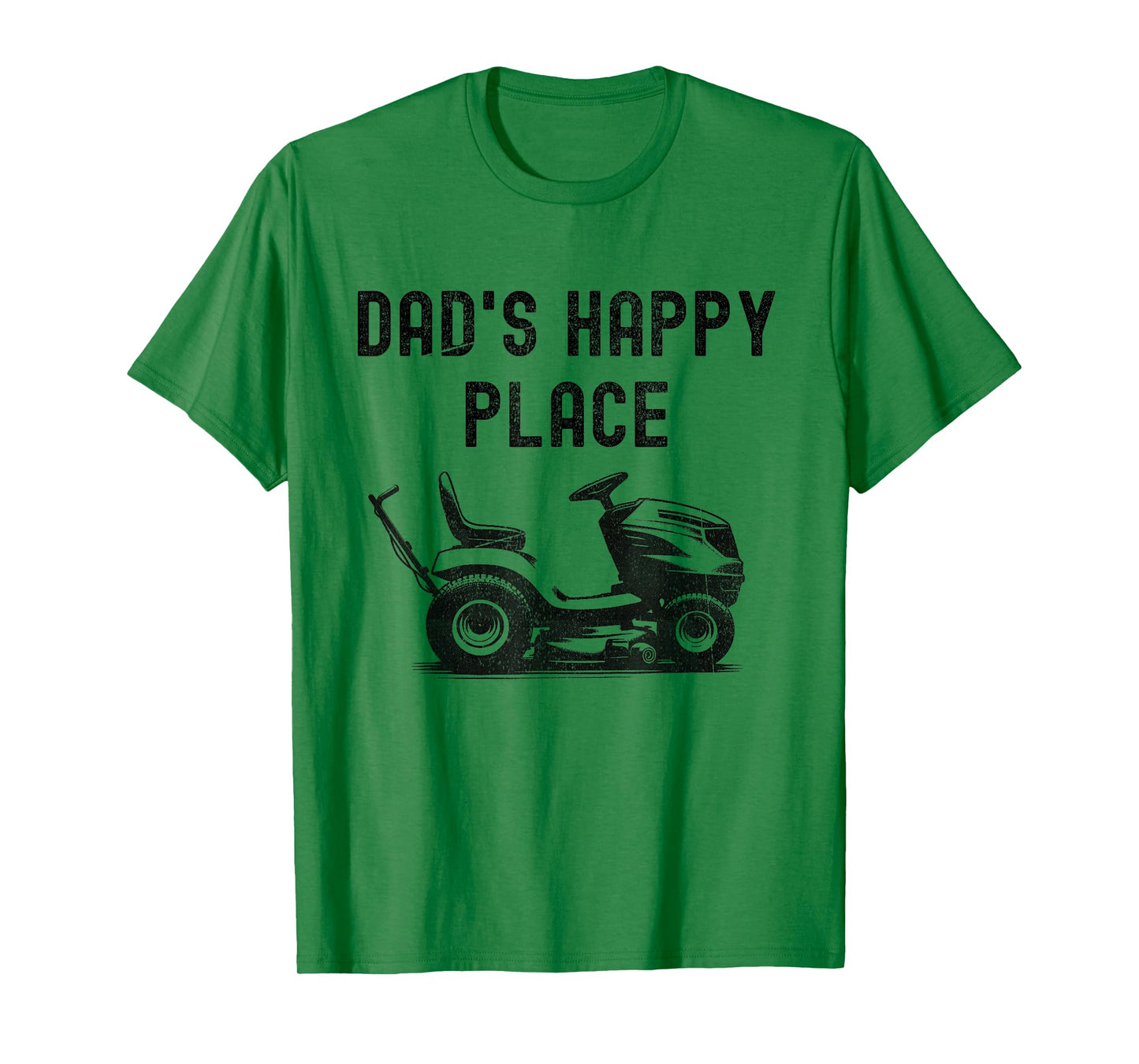 Dad's Happy Place Funny Lawnmower Father's Day Dad Jokes T-Shirt
