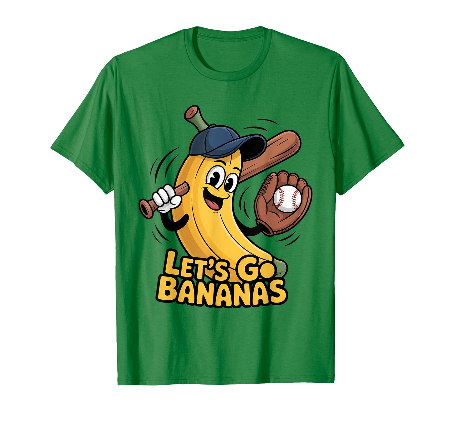 Funny Let's Go Bananas Cute Banana Fruit Lover Game Day Kids T-Shirt