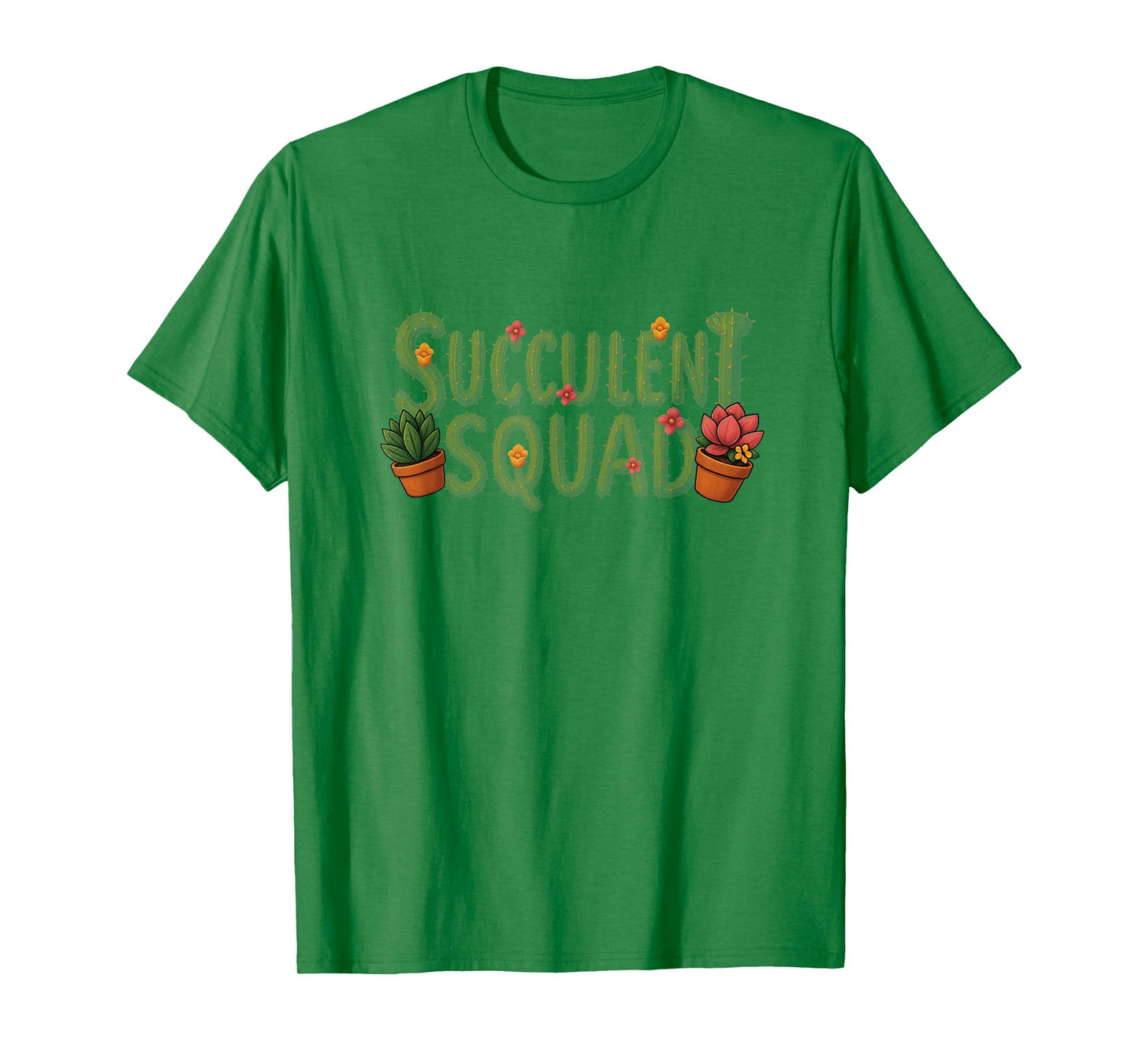 Succulent Squad Funny Plant Lover Cactus T-Shirt