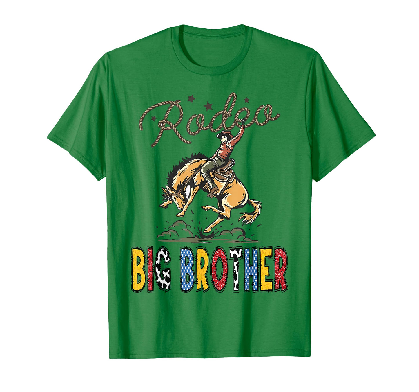 Rodeo Big Brother Cowboy Cowgirl Birthday Family Matching T-Shirt