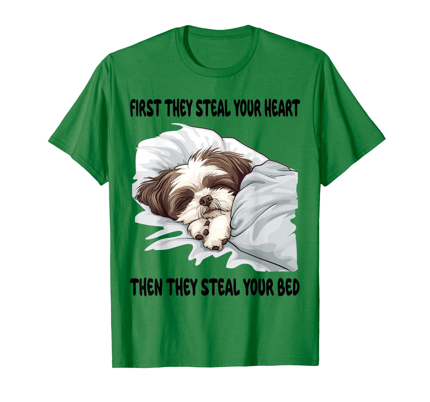 Shih Tzu Sleeping Pajamas Nightgown T-Shirt