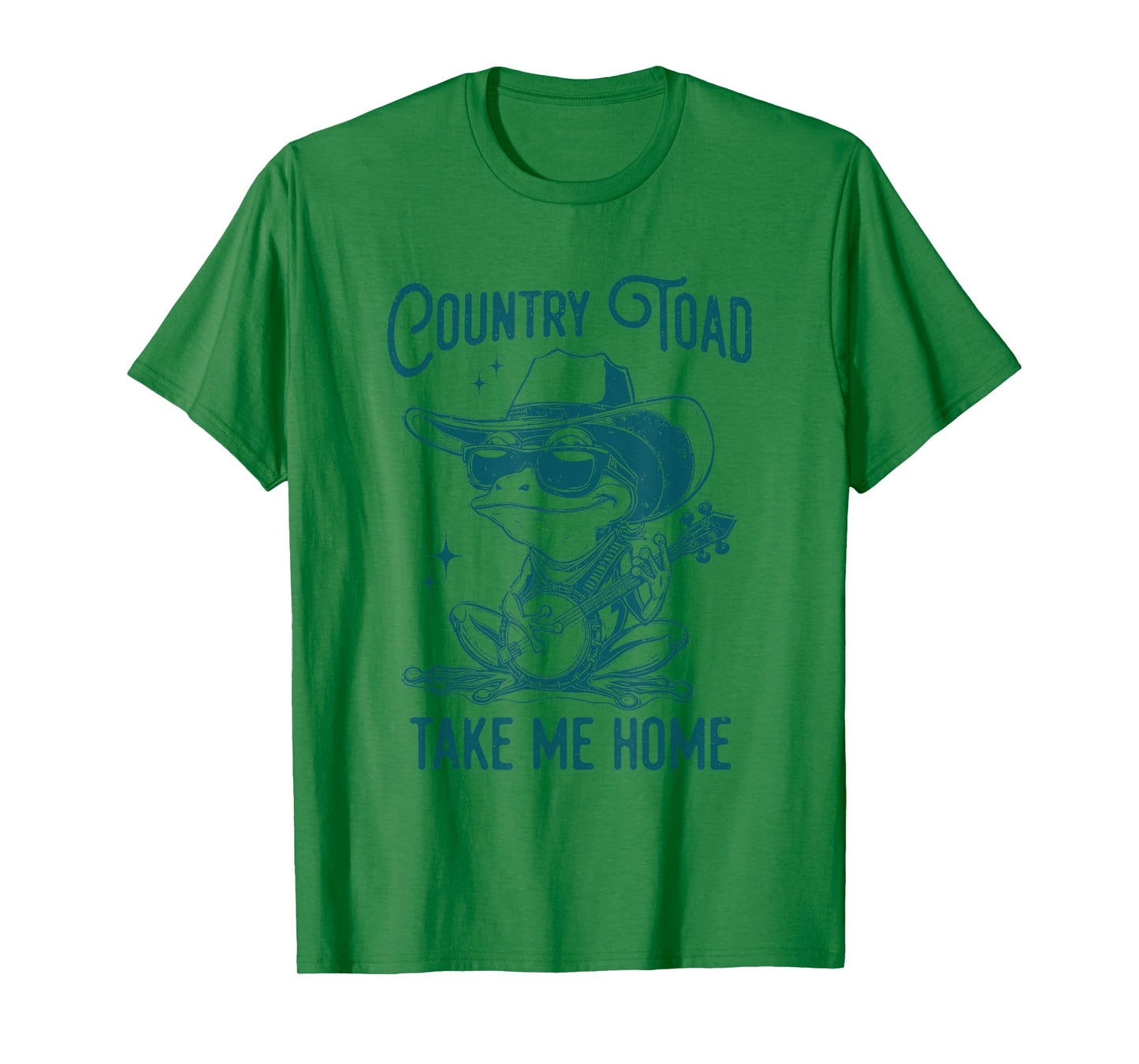 Country Toads Take Me Home Retro Banjo Funny Toad T-Shirt