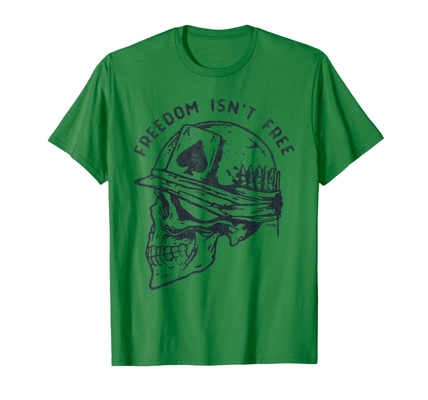 Freedom Isn't Free Skull Soldier Hat T-Shirt