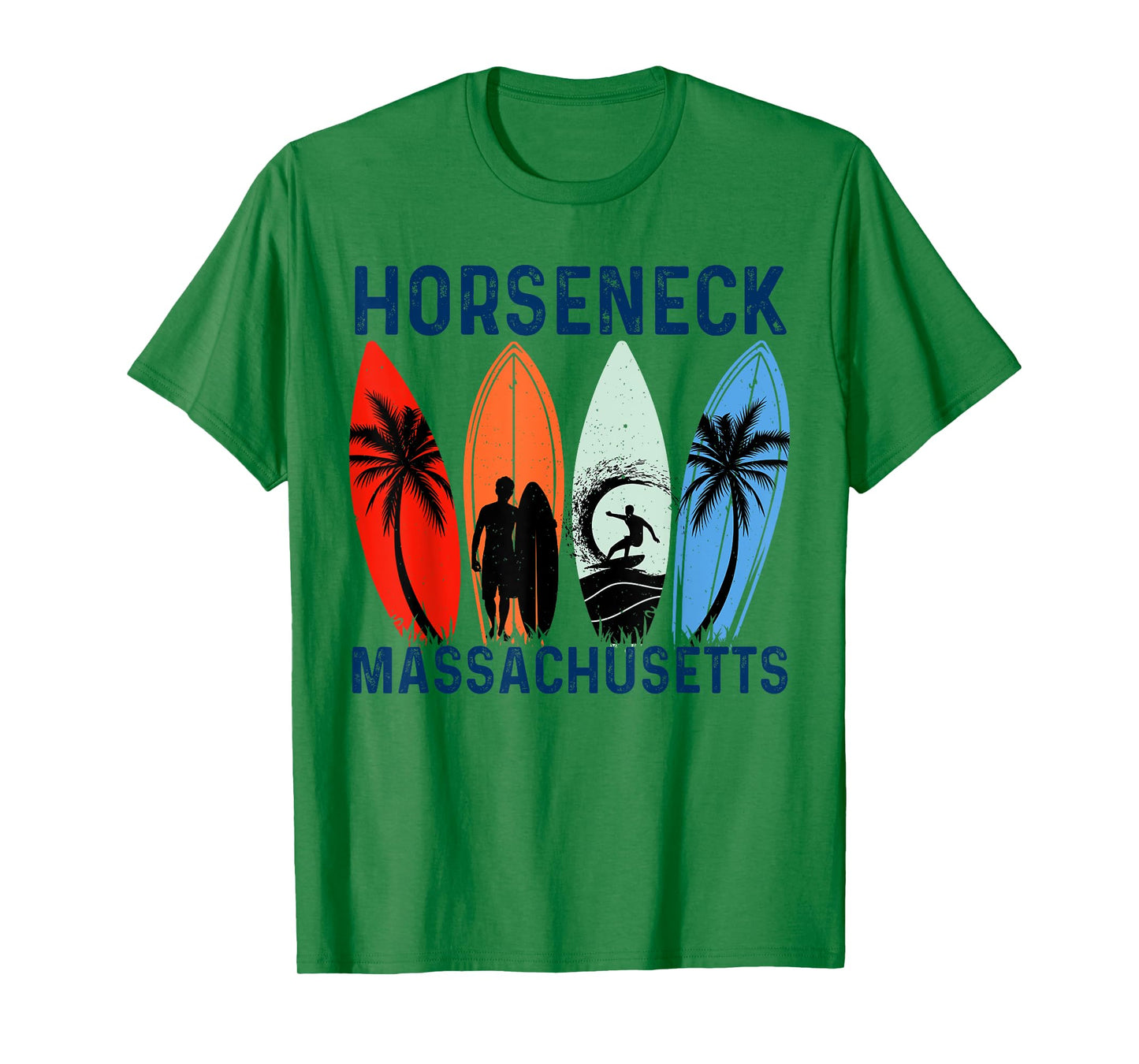 Retro Massachusetts Horseneck Surfing Beach T-Shirt